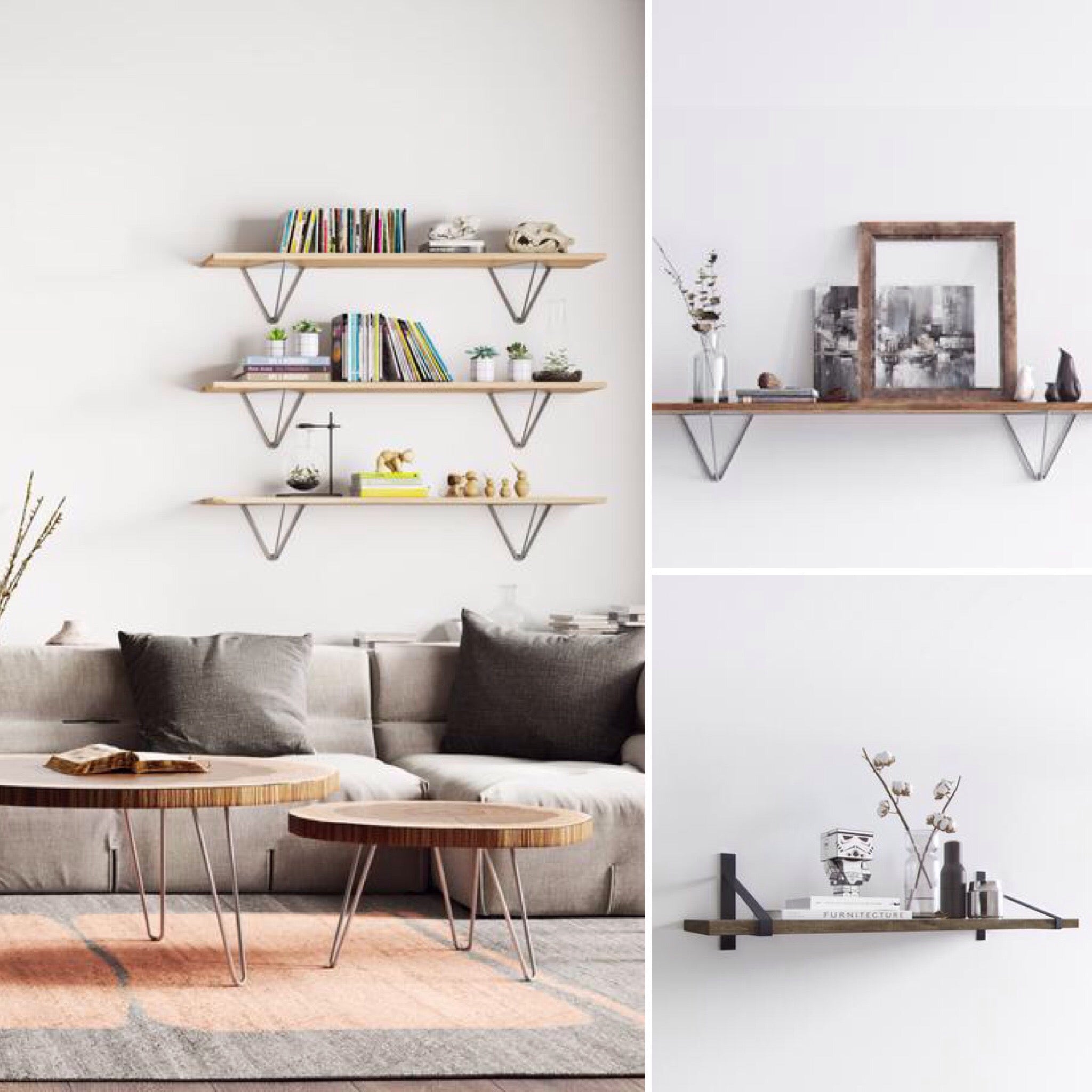 Hold up: Our midcentury shelf brackets are here - The Hairpin Leg Co.