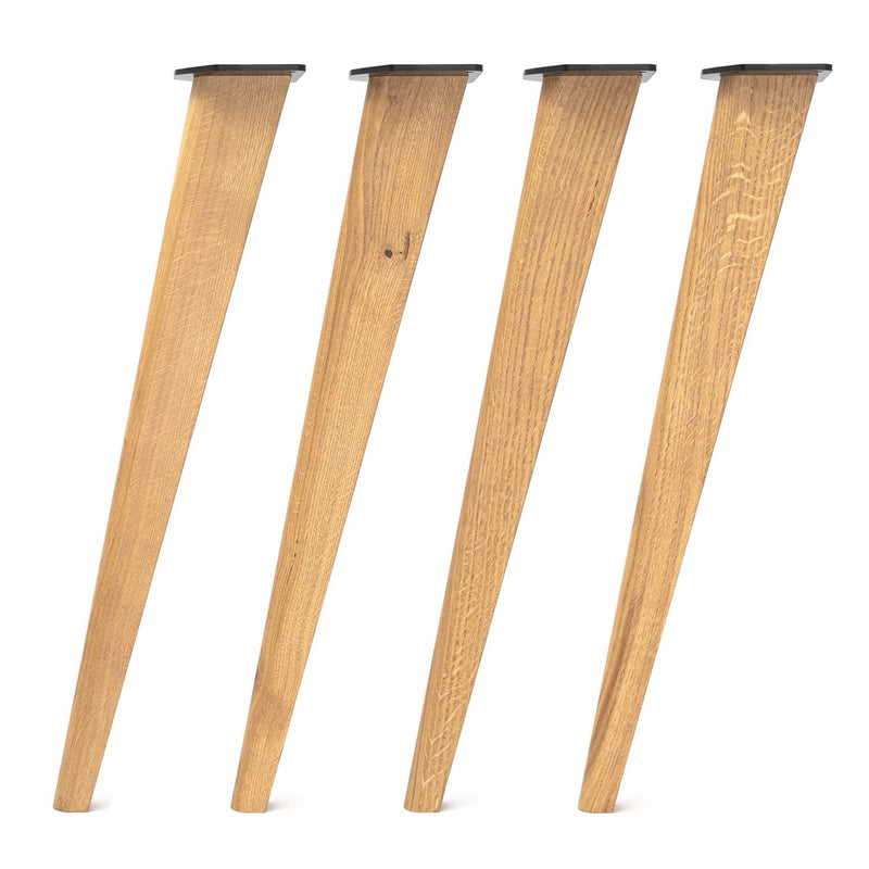 71cm Tapered Oak Table Legs