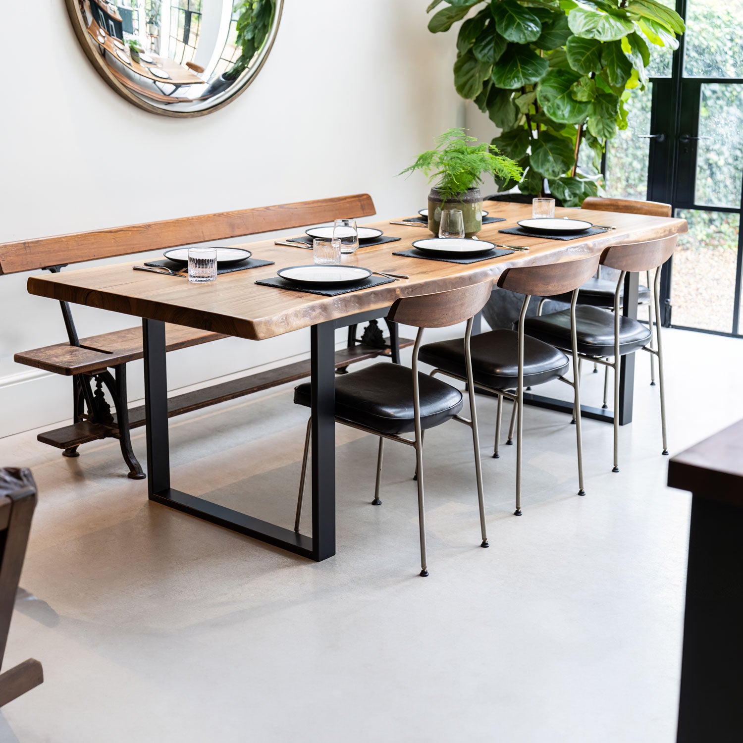 Walnut Live Edge Dining Table