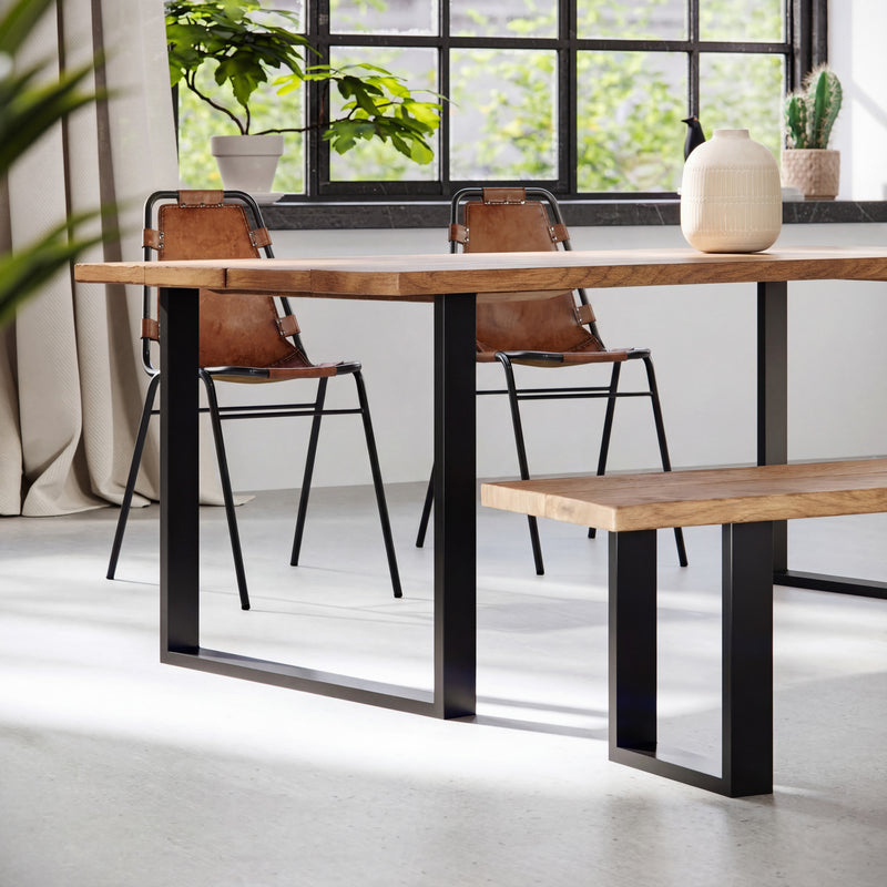 Square Industrial Legs | 71cm Table Wide
