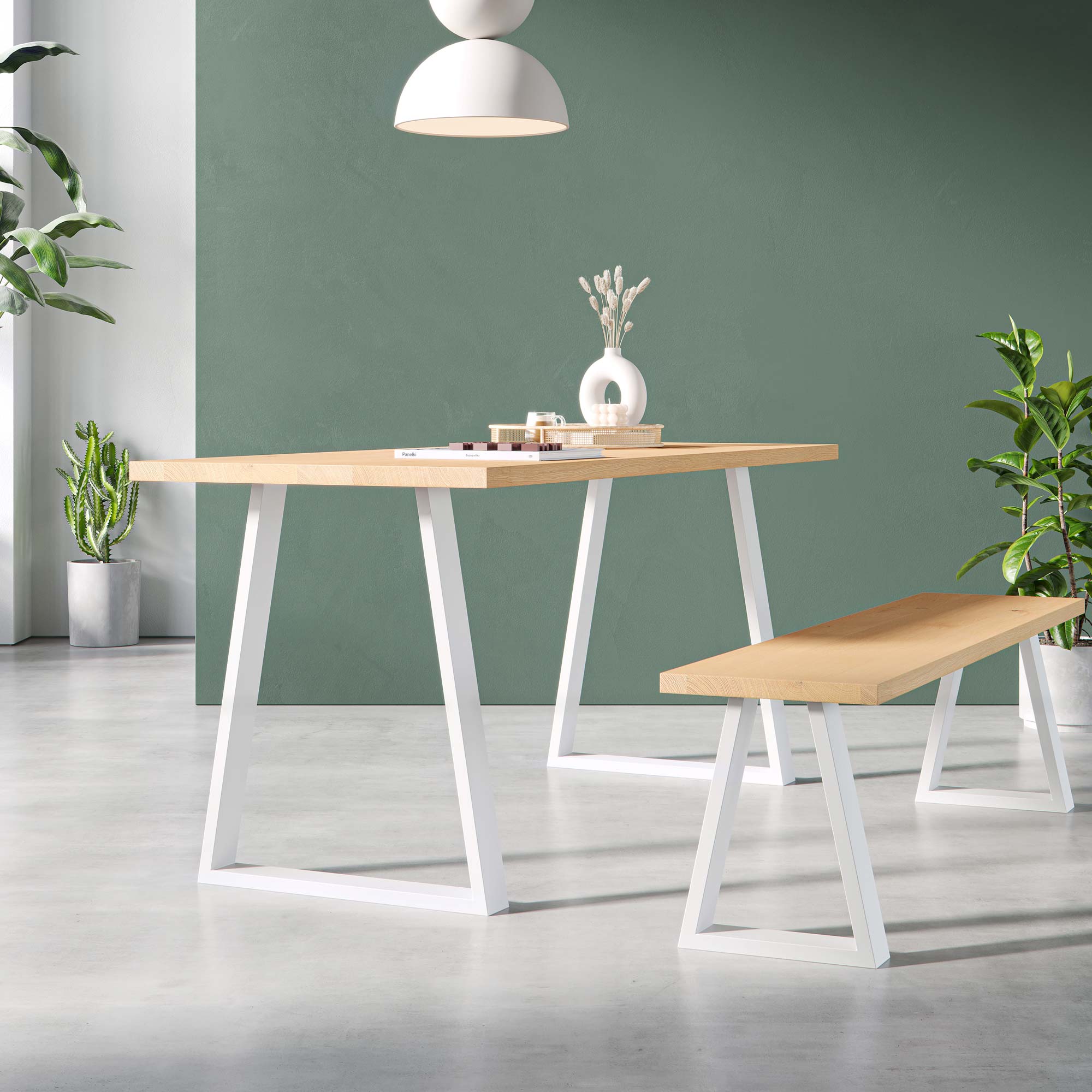 Trapezium Industrial Legs | 71cm Table