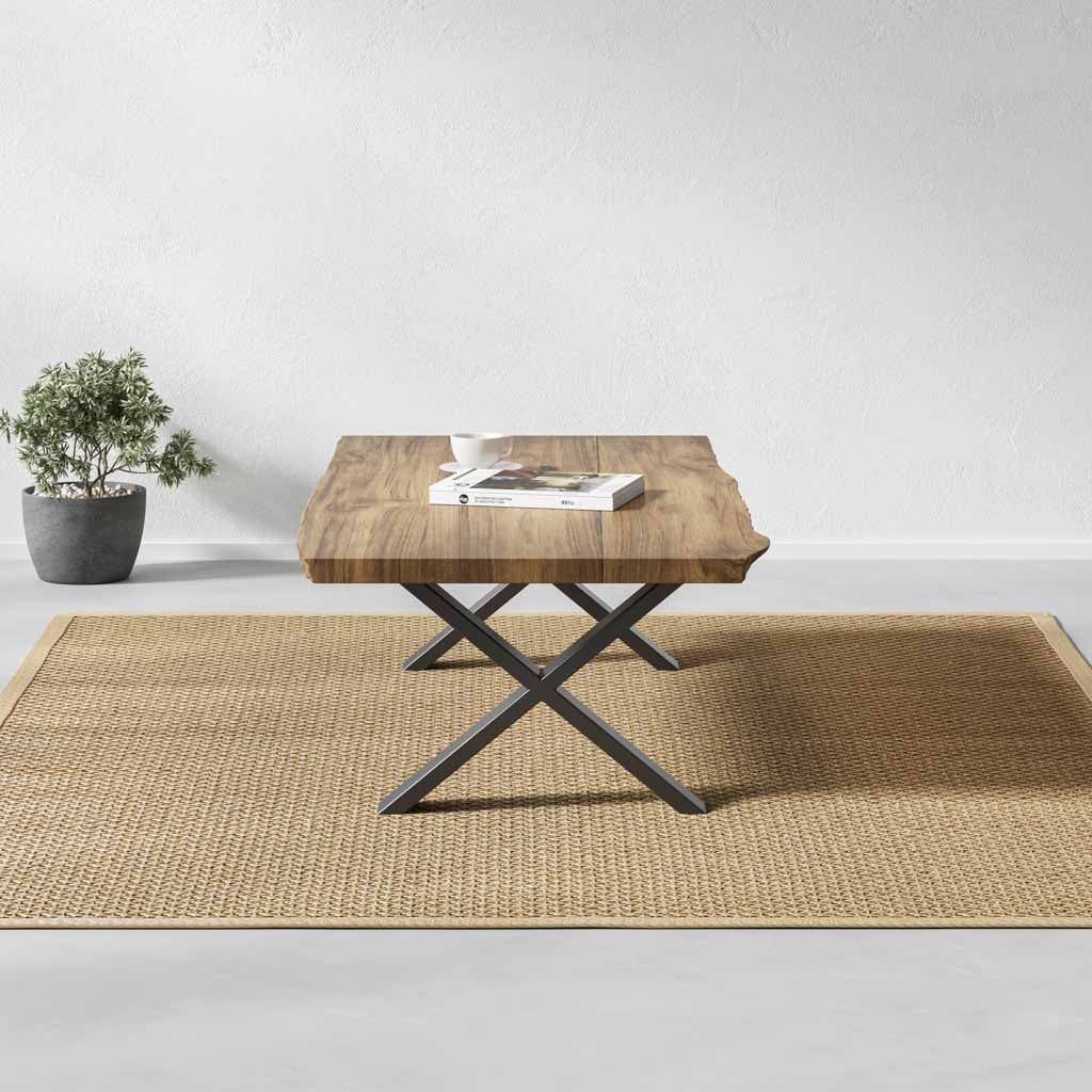 X-Frame Industrial legs | 35cm Coffee Table