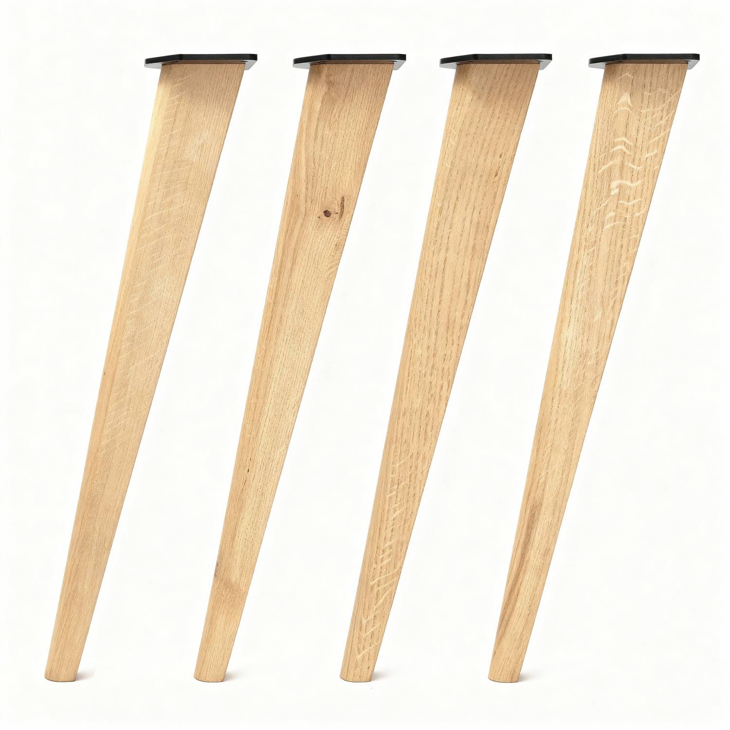 71cm Tapered Oak Table Legs