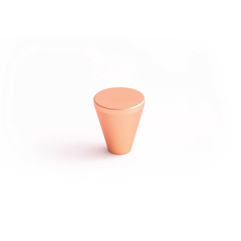Conical 18mm Knob-Satin Copper--The Hairpin Leg Co.