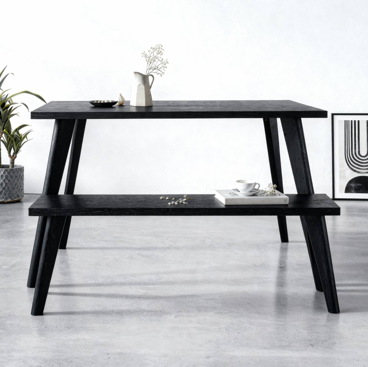 71cm Tapered Oak Table Legs