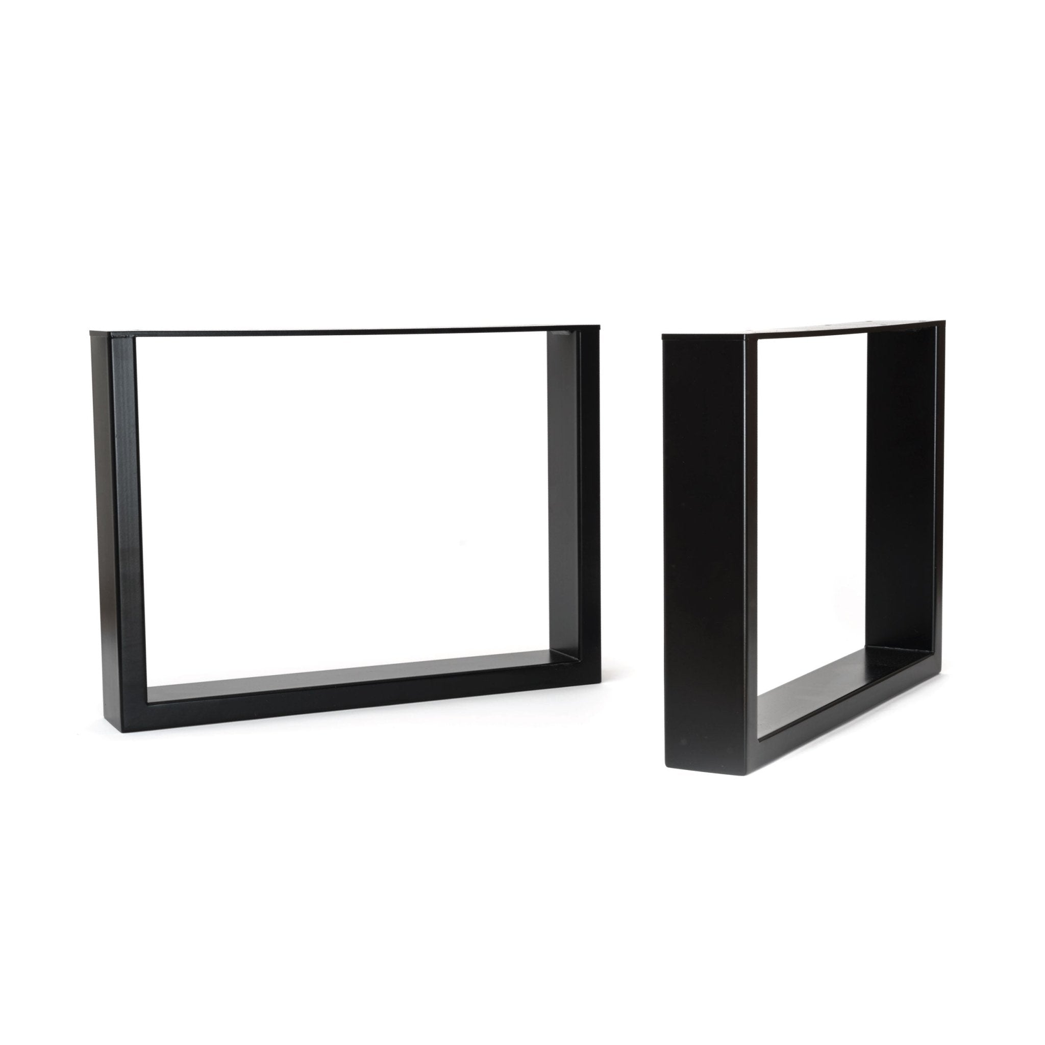 Square Industrial legs-Coffee Table (H35cm x W48cm)-Black-The Hairpin Leg Co.