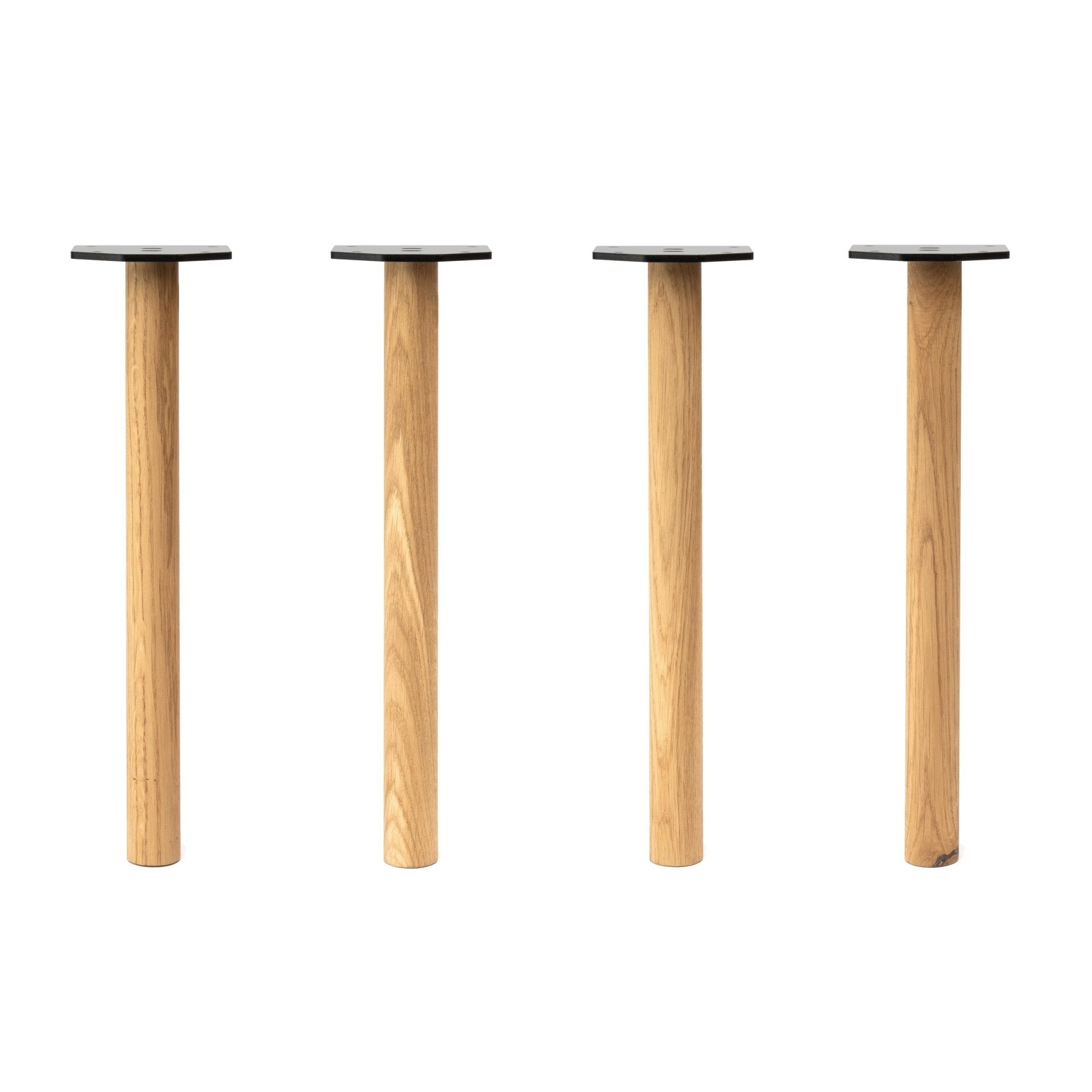 Tapered Oak Table Legs-16" Bench--The Hairpin Leg Co.