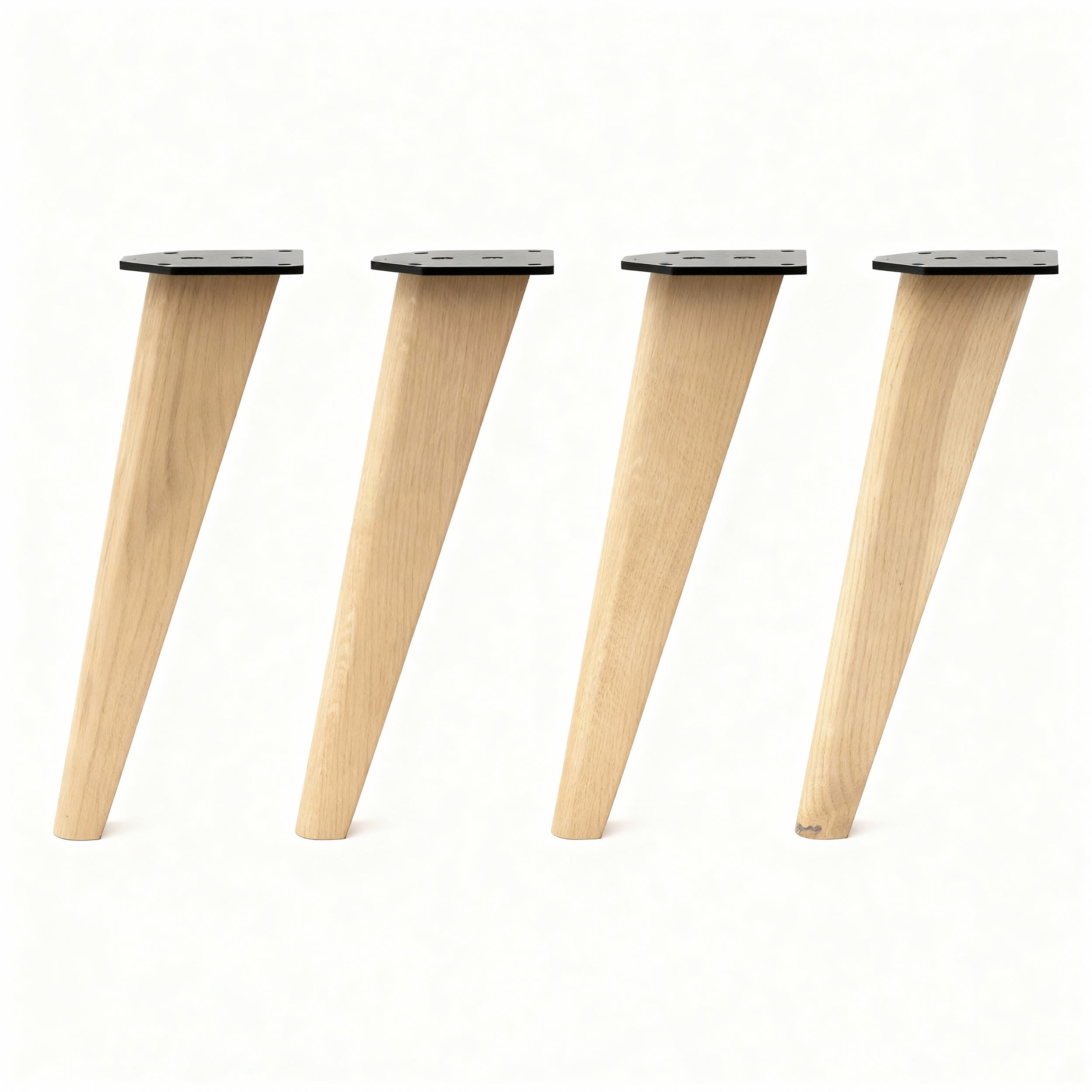 40cm Tapered Oak Table Legs