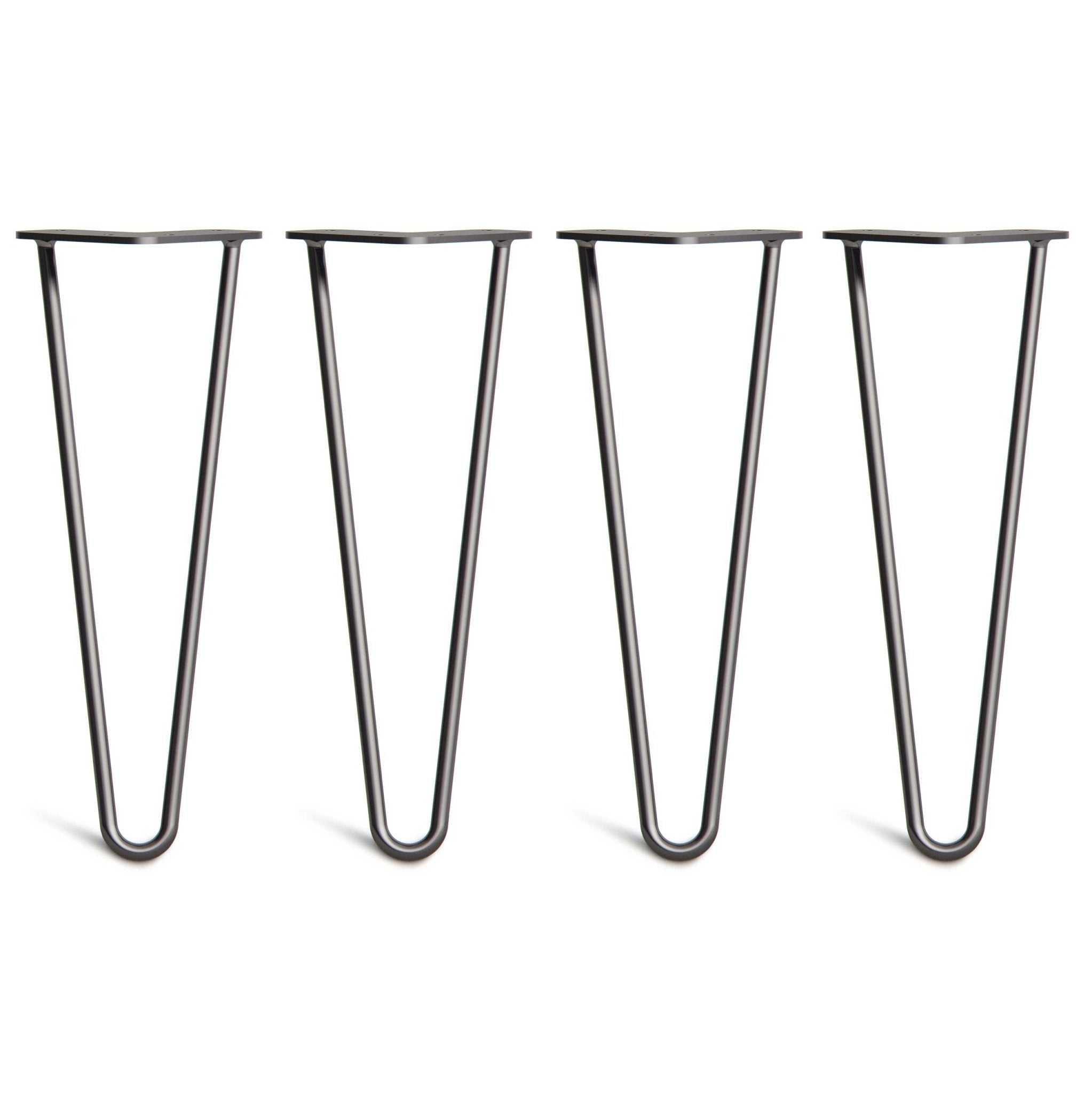 35cm Hairpin Legs - Coffee Table-2 Rod-Black-The Hairpin Leg Co.