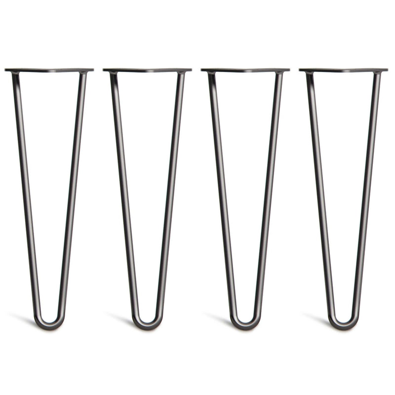 40cm Hairpin Legs - Bench-2 Rod-Black-The Hairpin Leg Co.