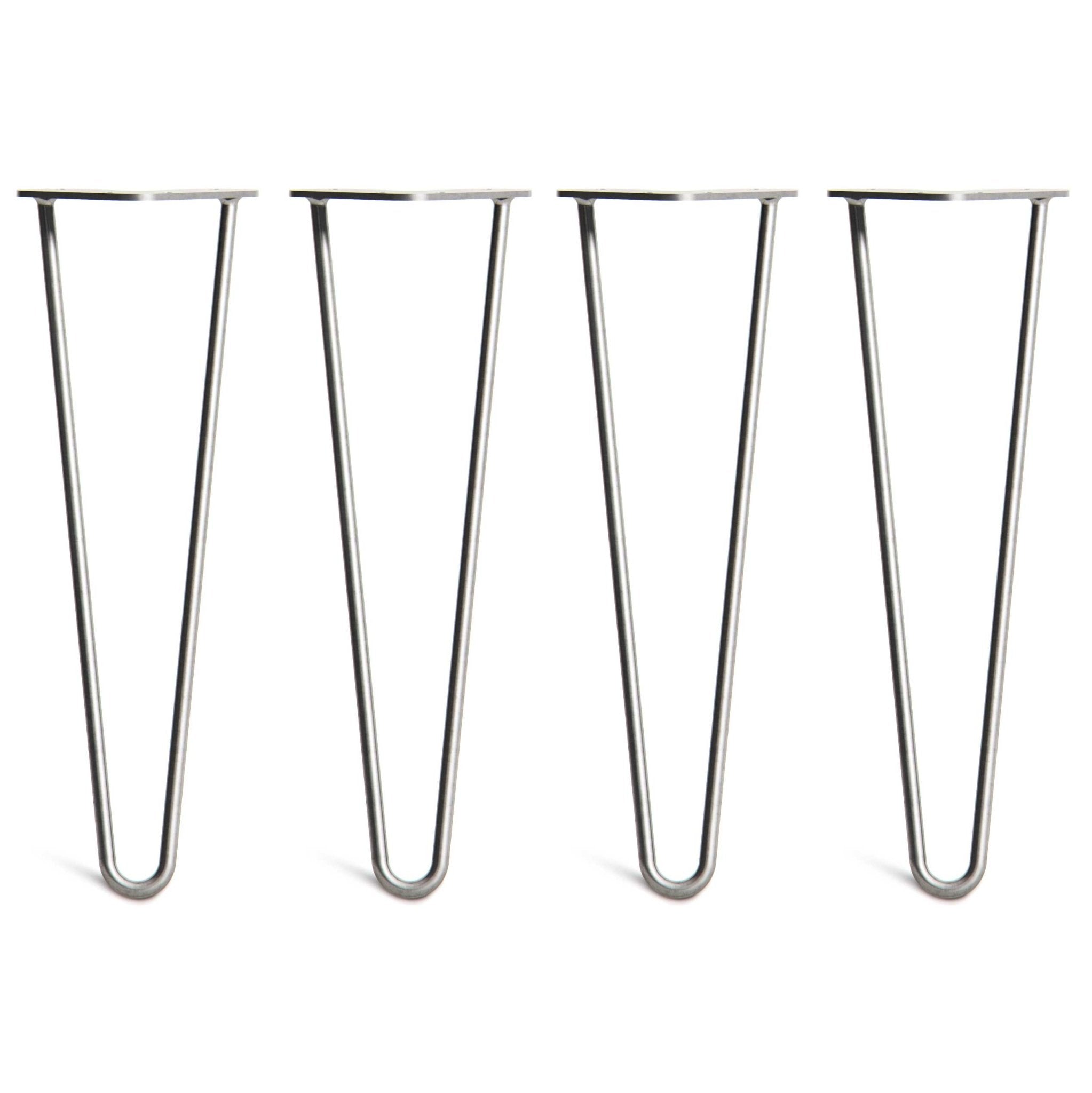 40cm Hairpin Legs - Bench-2 Rod-Clear Coat-The Hairpin Leg Co.