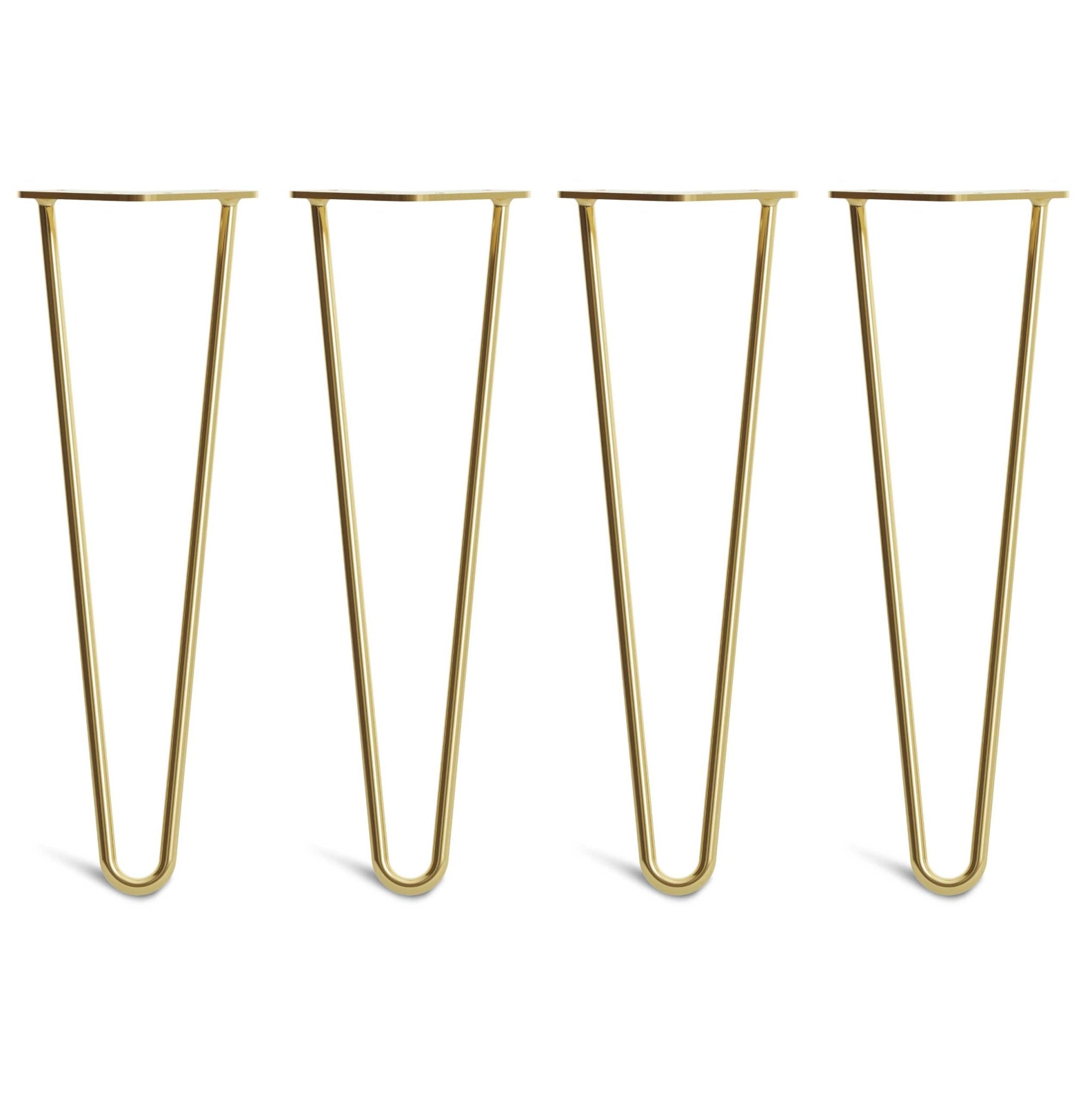 40cm Hairpin Legs - Bench-2 Rod-Gold-The Hairpin Leg Co.