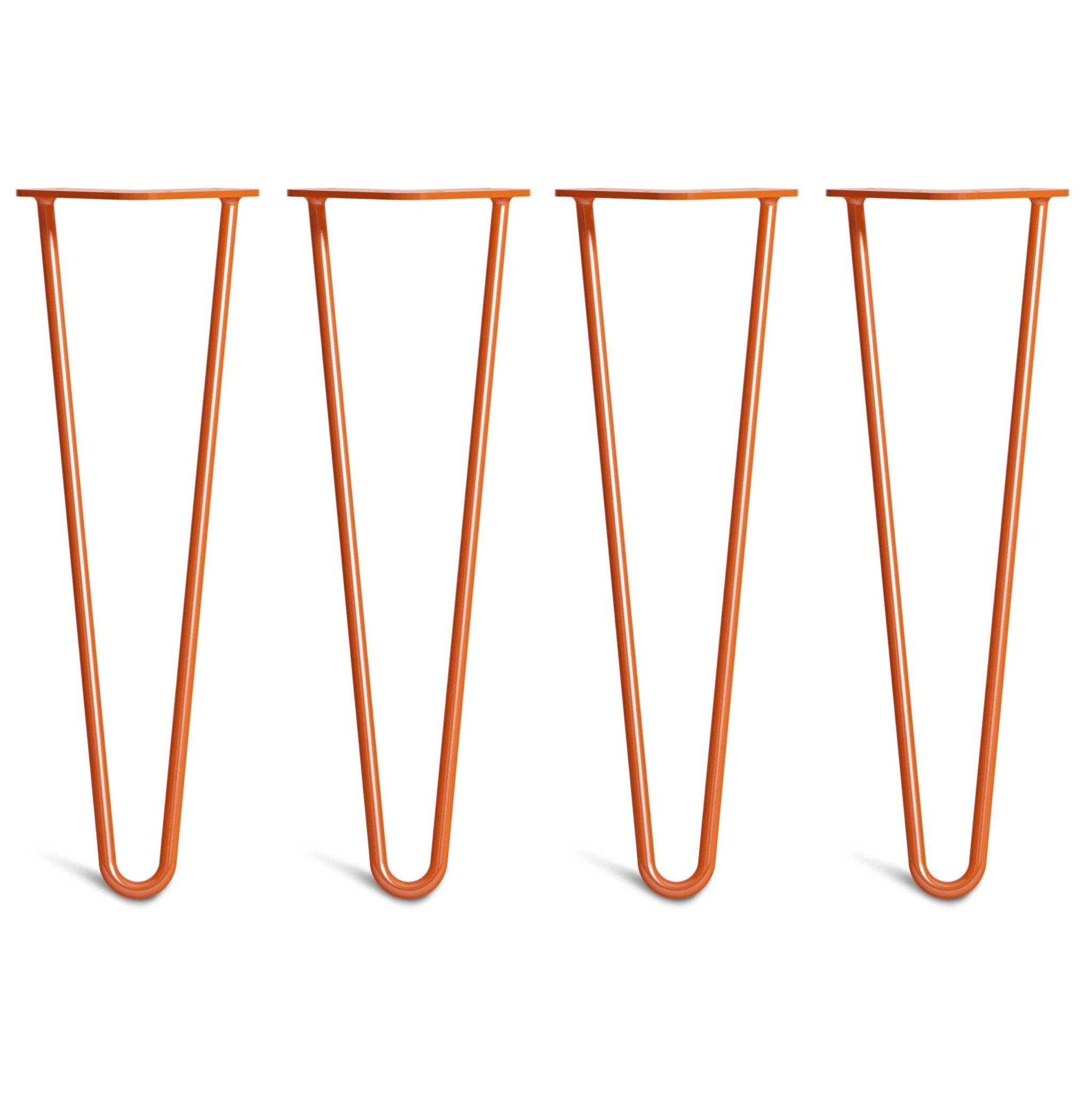 40cm Hairpin Legs - Bench-2 Rod-Orange-The Hairpin Leg Co.