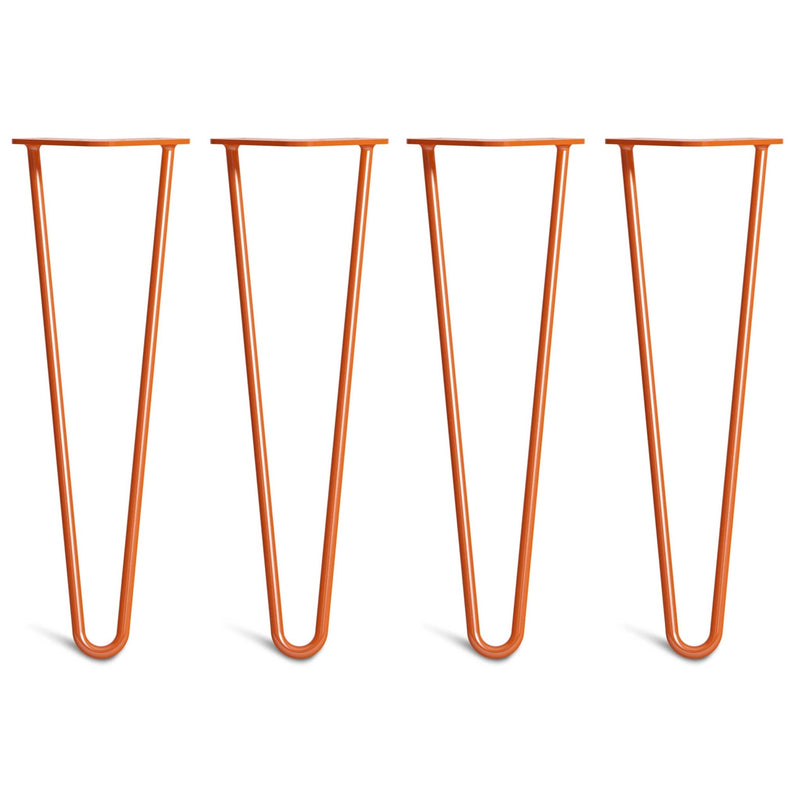 40cm Hairpin Legs - Bench-2 Rod-Orange-The Hairpin Leg Co.