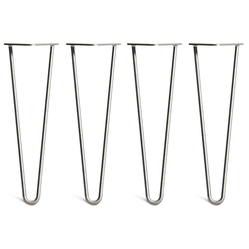 40cm Hairpin Legs - Bench-2 Rod-Zinc-The Hairpin Leg Co.