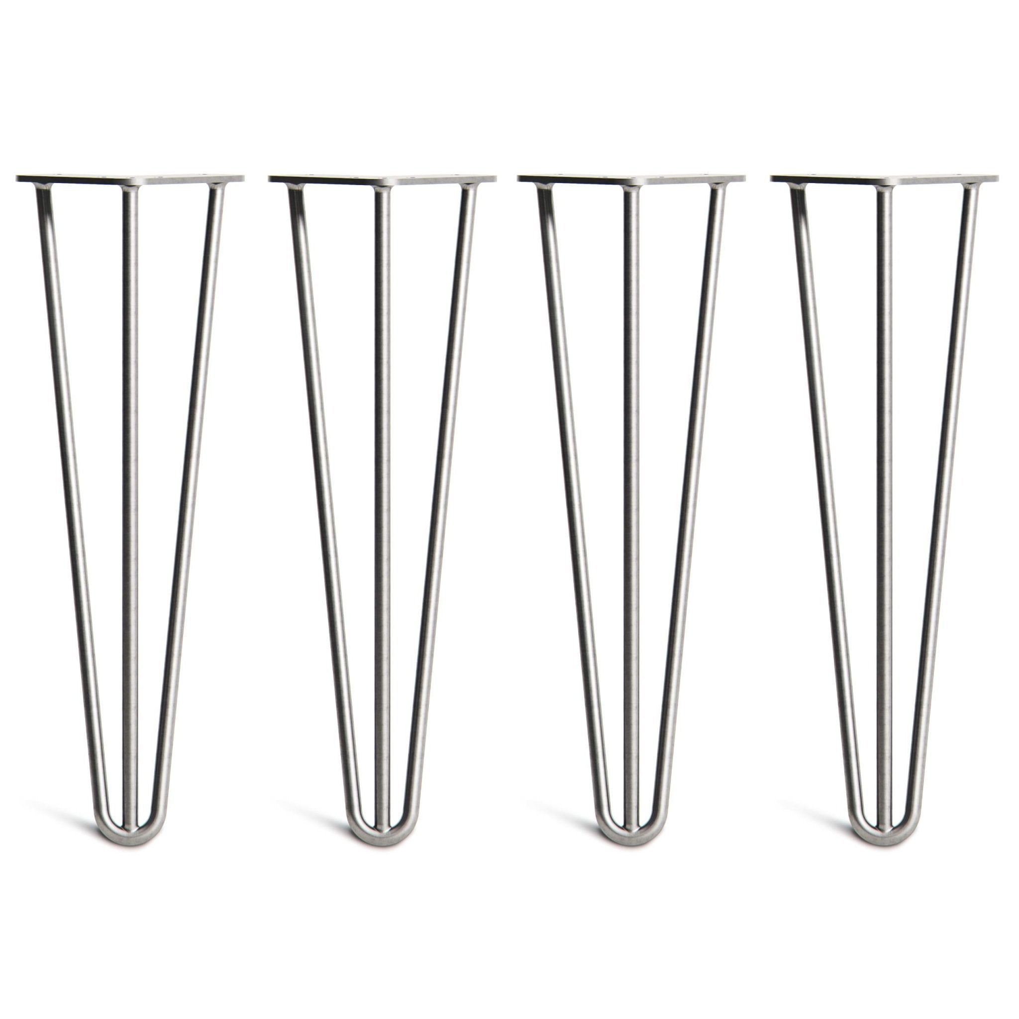 40cm Hairpin Legs - Bench-3 Rod-Zinc-The Hairpin Leg Co.