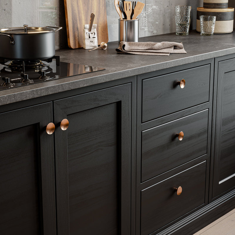 Bowl 40mm Knob-Satin Copper--The Hairpin Leg Co.