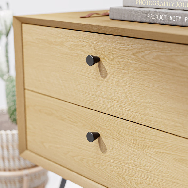 Conical 18mm Knob-Matt Black--The Hairpin Leg Co.