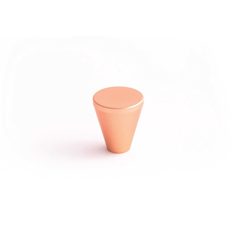 Conical 18mm Knob-Satin Copper--The Hairpin Leg Co.
