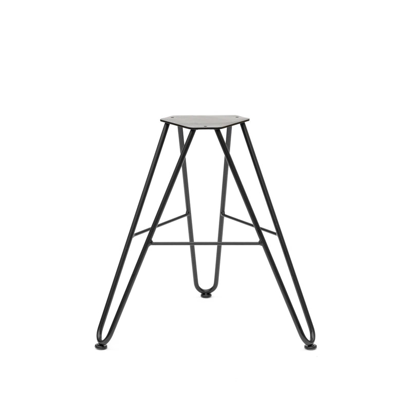 Hairpin Stool Base-40cm / 16inch - Low Stool-Black-The Hairpin Leg Co.