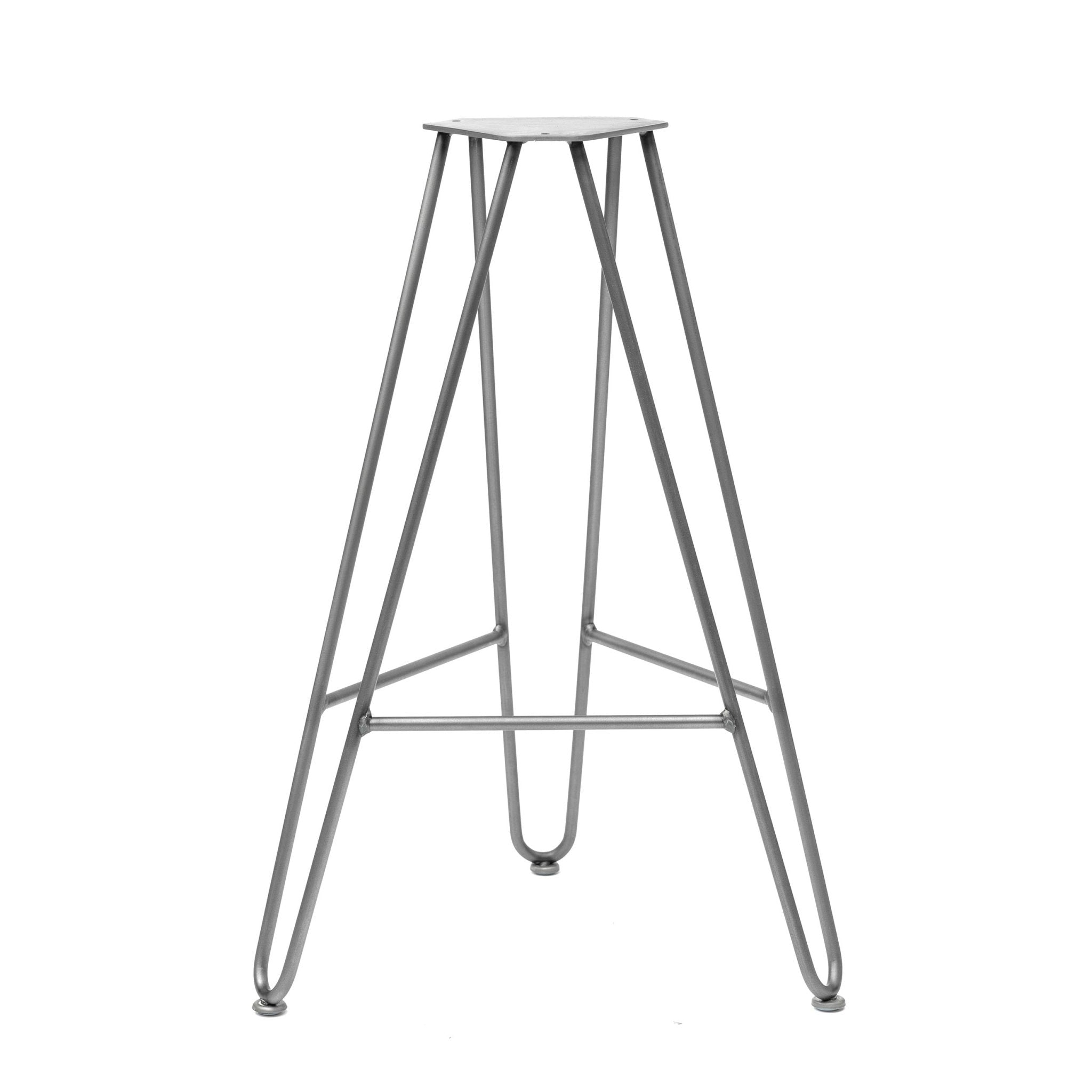 Hairpin Stool Base-65cm / 25.5 inch - Kitchen Stool-Clear Coat-The Hairpin Leg Co.