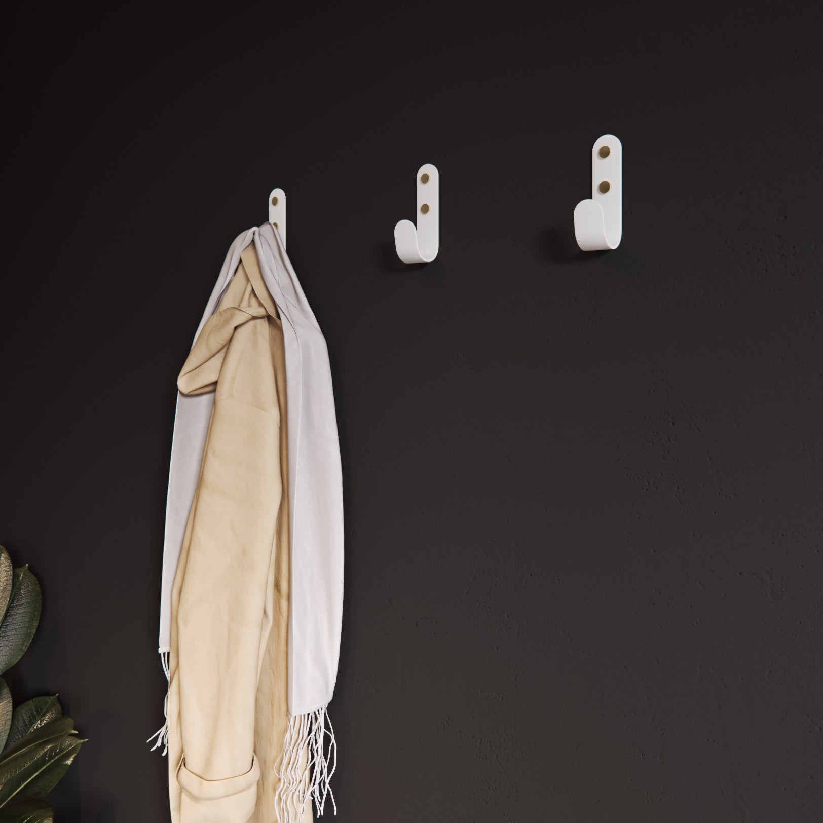 J Wall Hooks-Black / Brass--The Hairpin Leg Co.