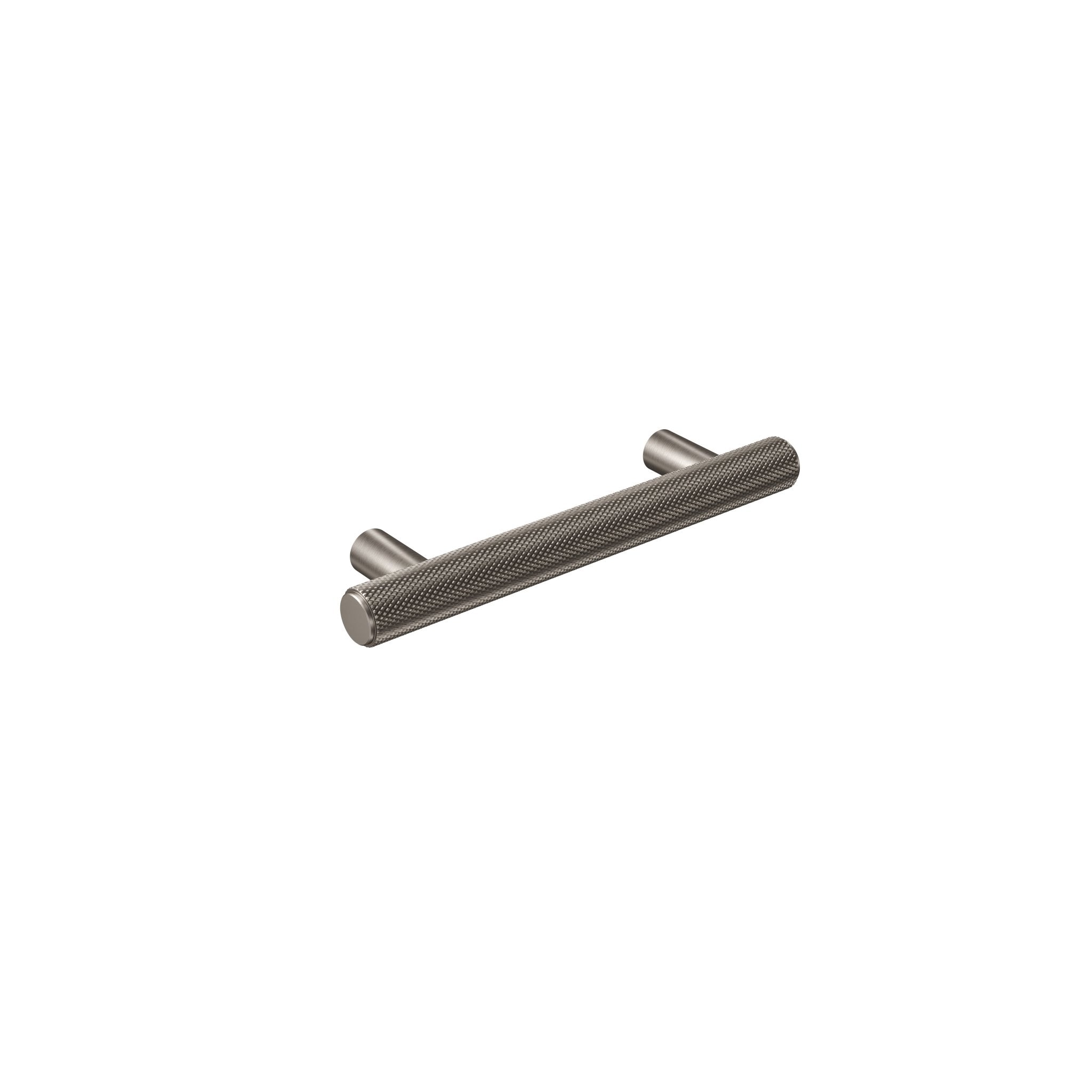 Knurl 15mm Pull Handle-Industrial Nickel-140mm-The Hairpin Leg Co.