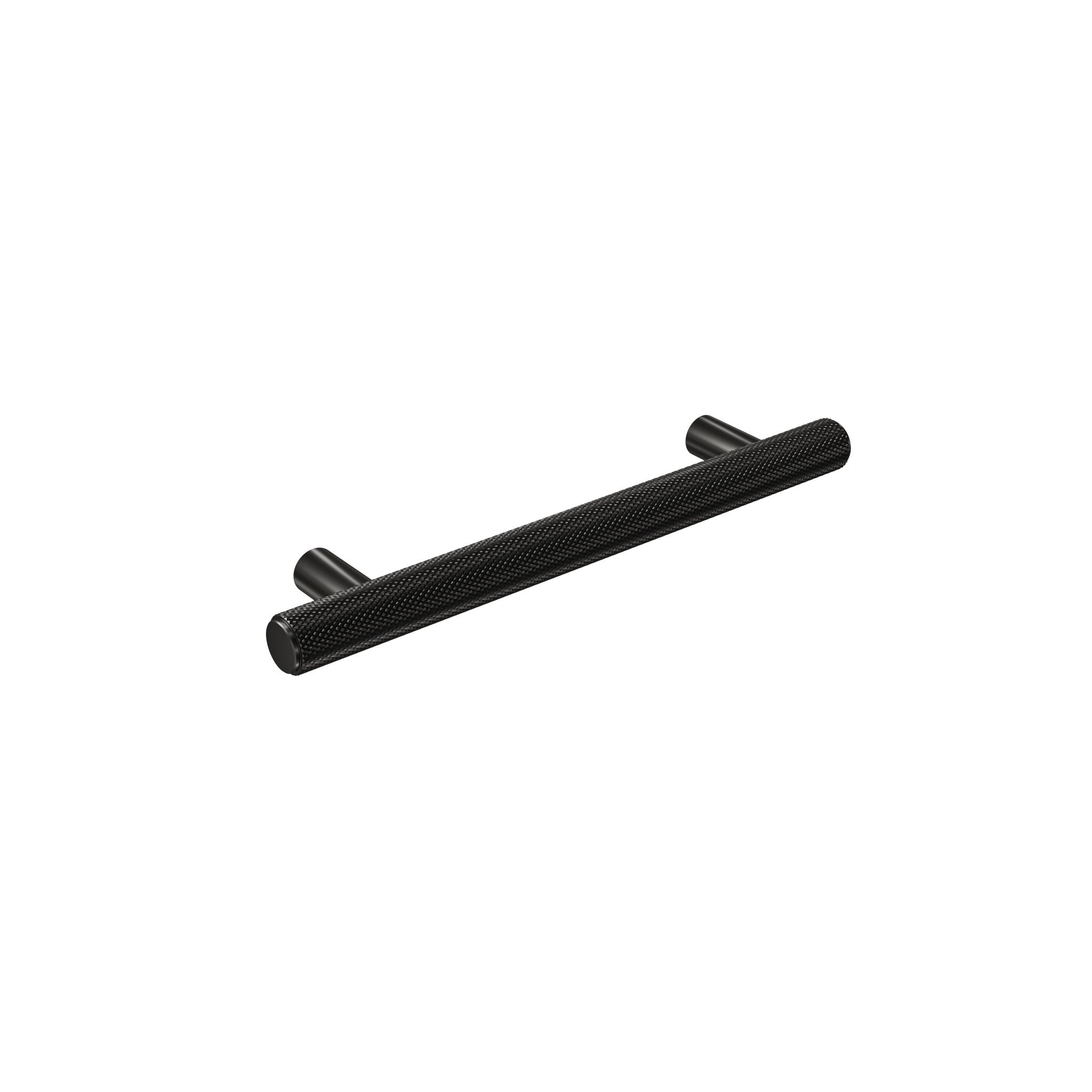 Knurl 15mm Pull Handle-Matt Black-180mm-The Hairpin Leg Co.