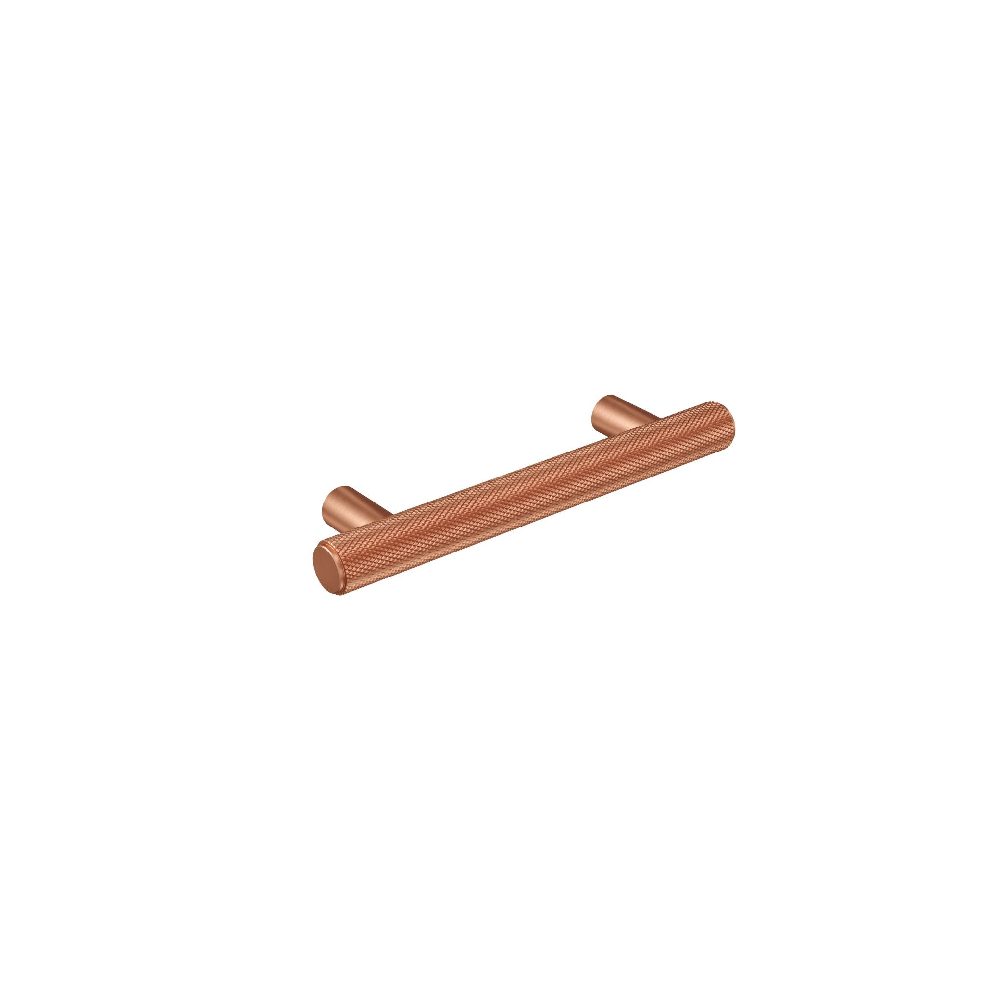 Knurl 15mm Pull Handle-Satin Copper-140mm-The Hairpin Leg Co.