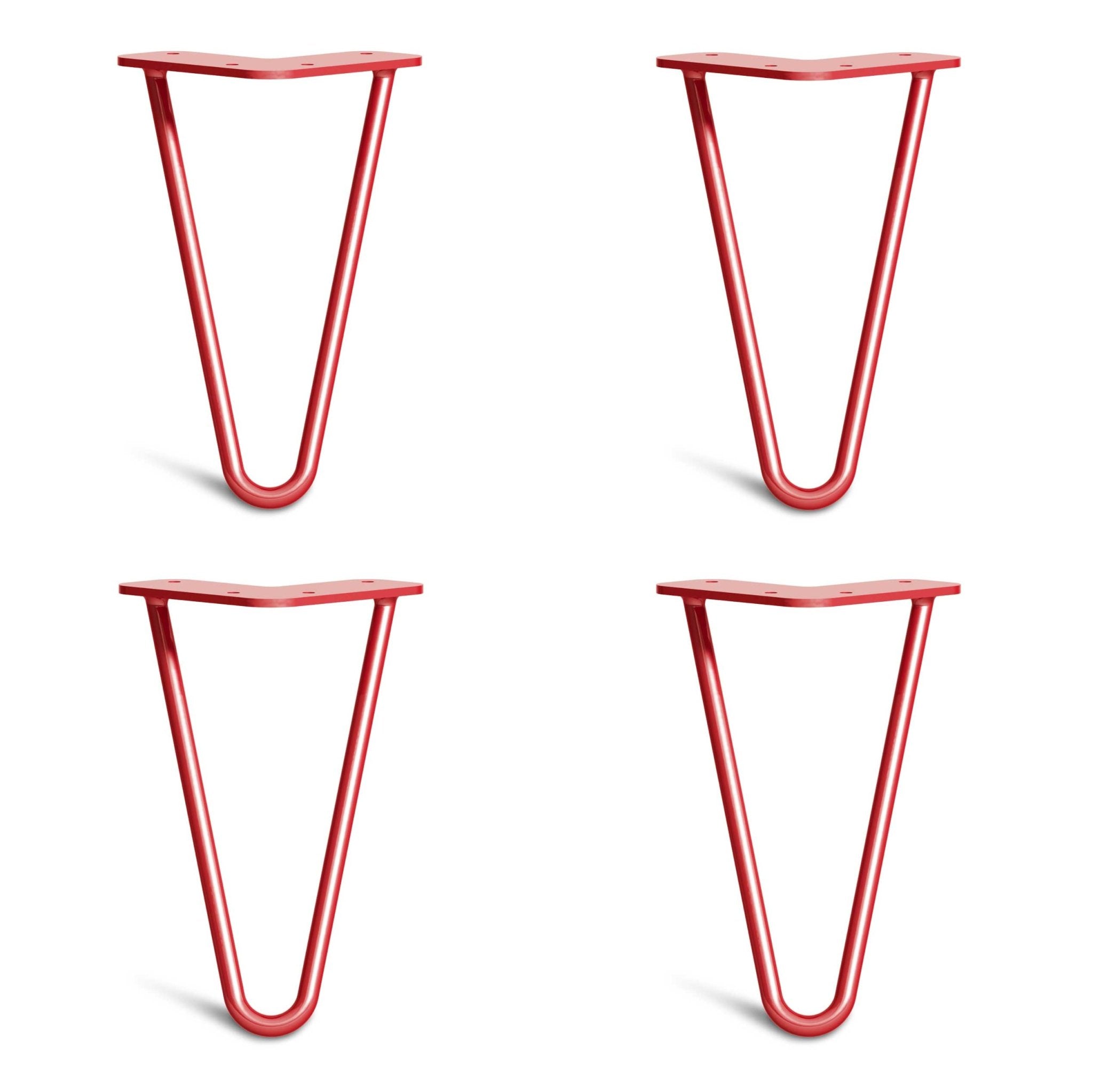 Red Hairpin Legs-8" / 20cm - Cabinet-2 Rod-The Hairpin Leg Co.