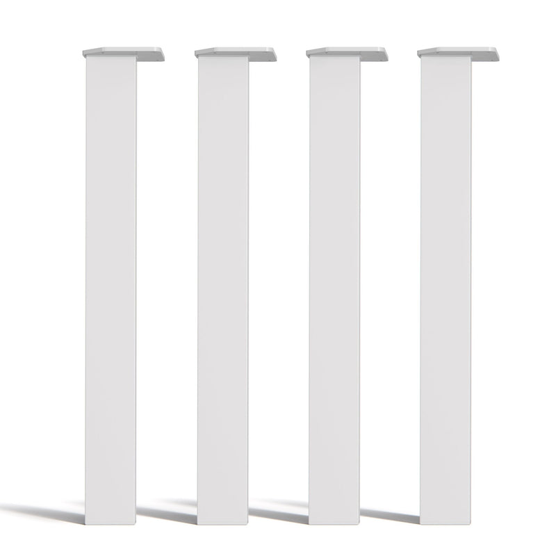 Single Pin Box legs-White-Table (71cm / 28inch)-The Hairpin Leg Co.