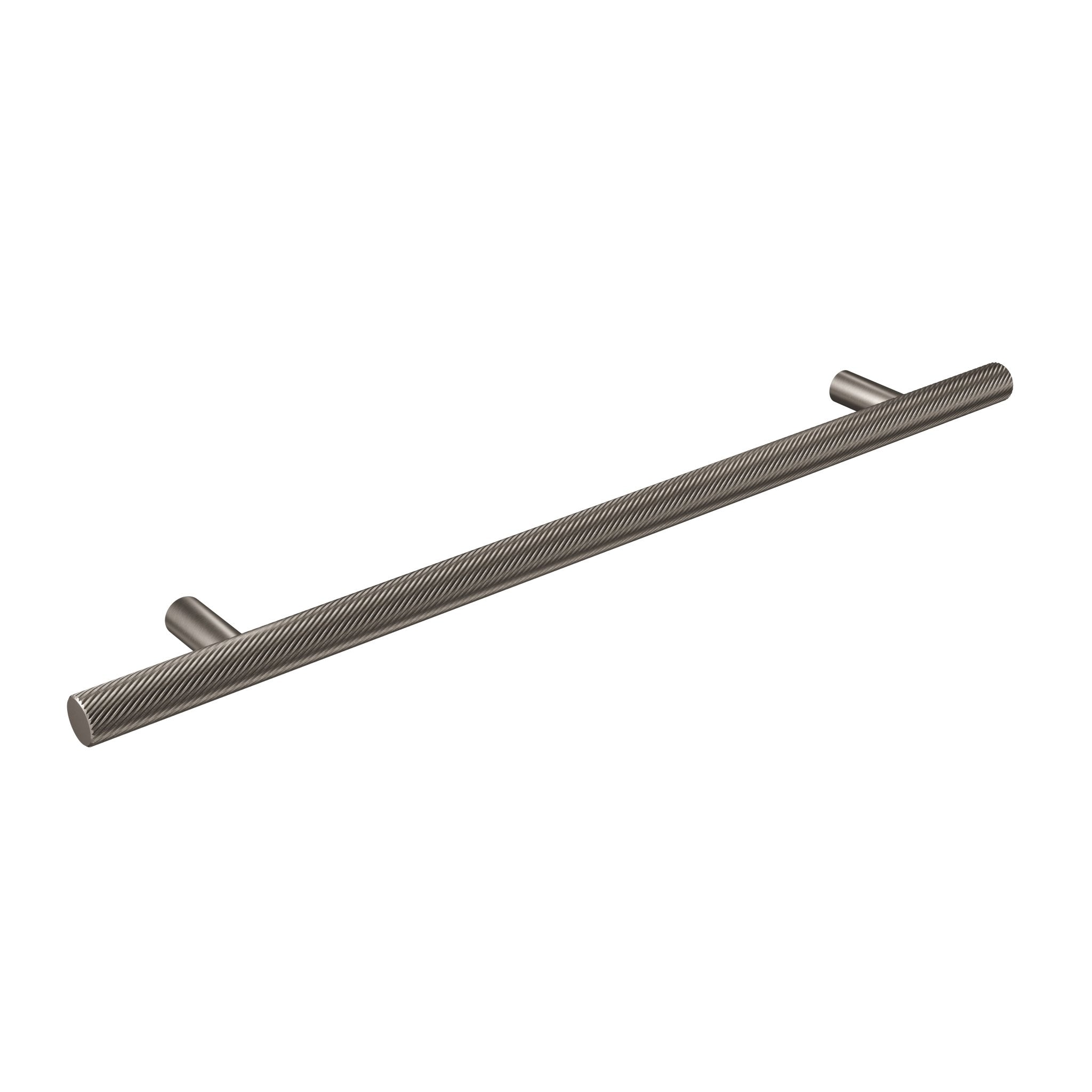 Spiral 12mm Pull Handle-Industrial Nickel-300mm-The Hairpin Leg Co.