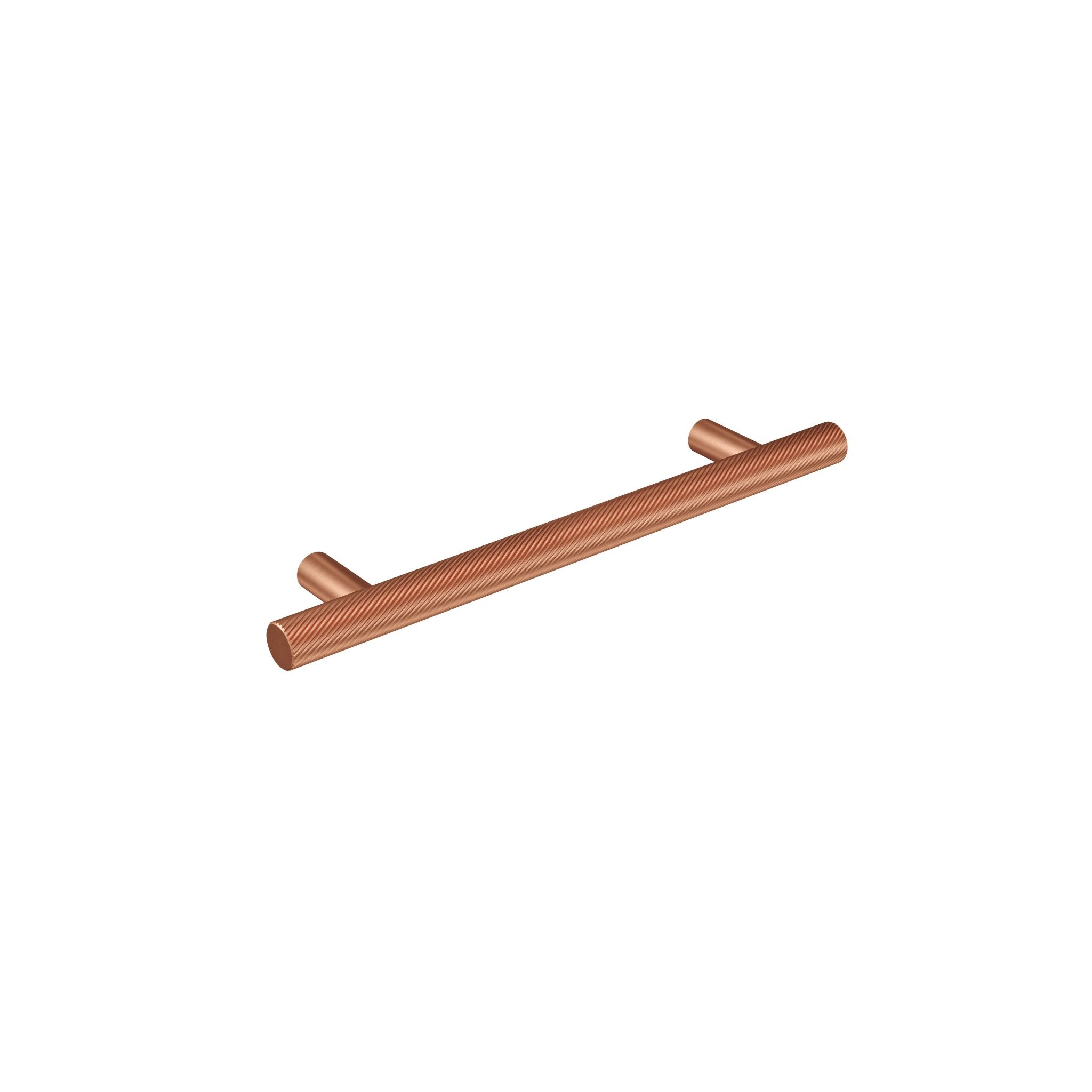 Spiral 12mm Pull Handle-Satin Copper-180mm-The Hairpin Leg Co.