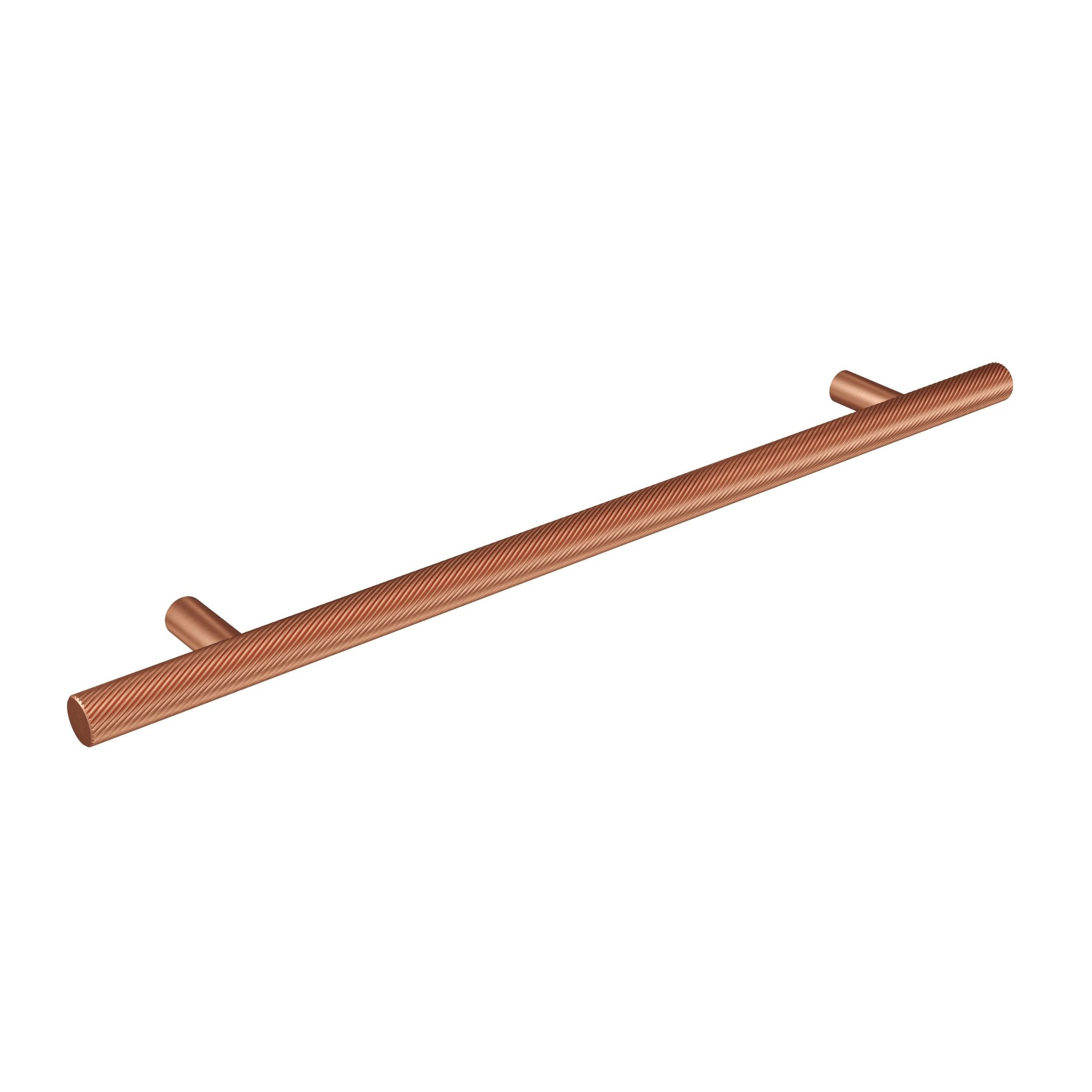 Spiral 12mm Pull Handle-Satin Copper-300mm-The Hairpin Leg Co.