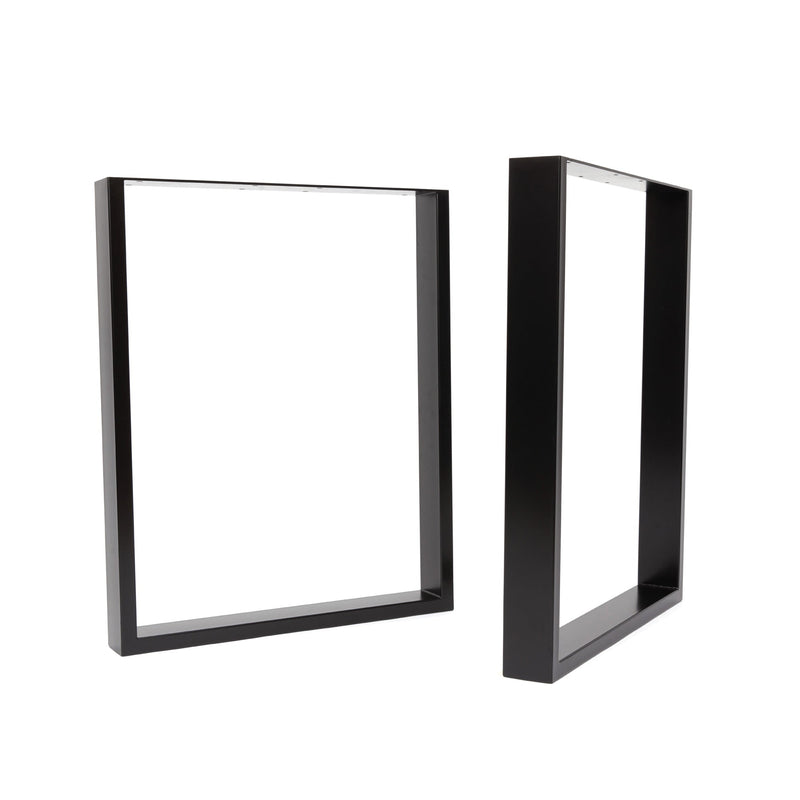 Square Industrial legs-Table (H71cm x W58cm)-Black-The Hairpin Leg Co.