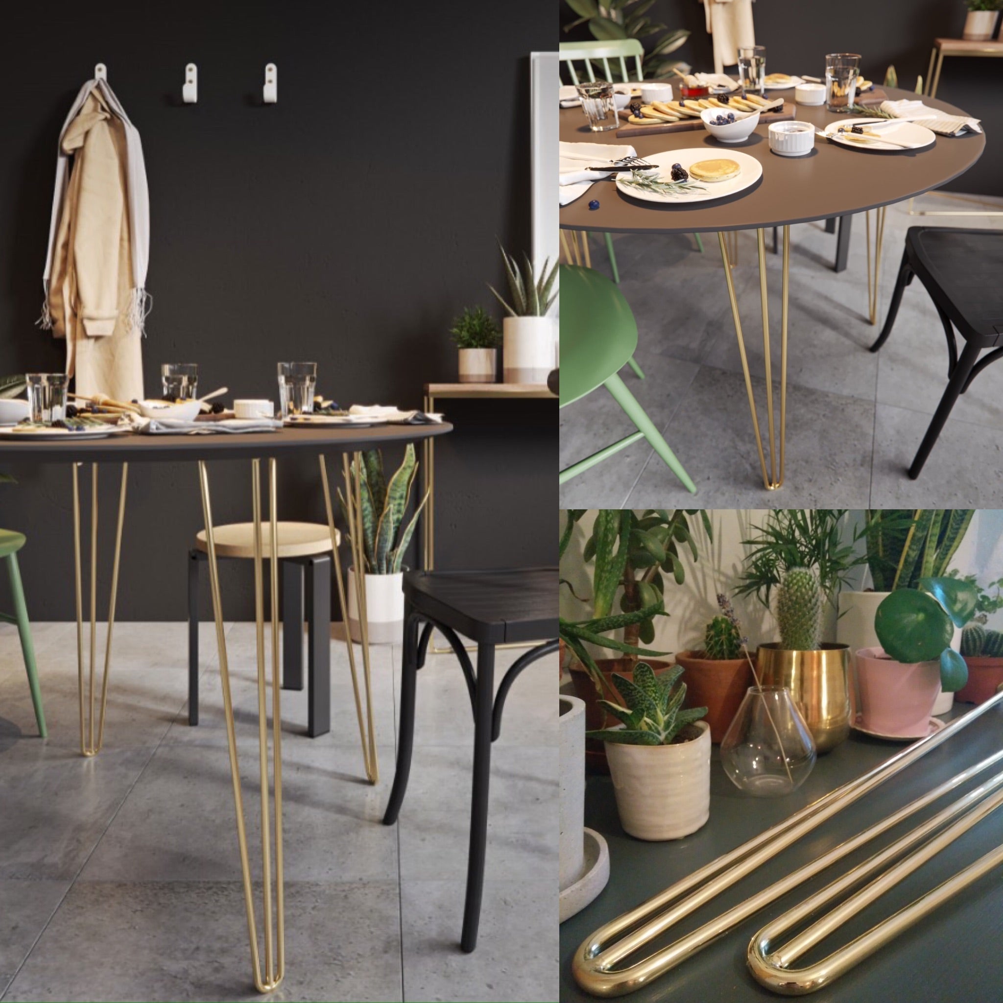 Brazen beauties: New brass hairpin legs - The Hairpin Leg Co.