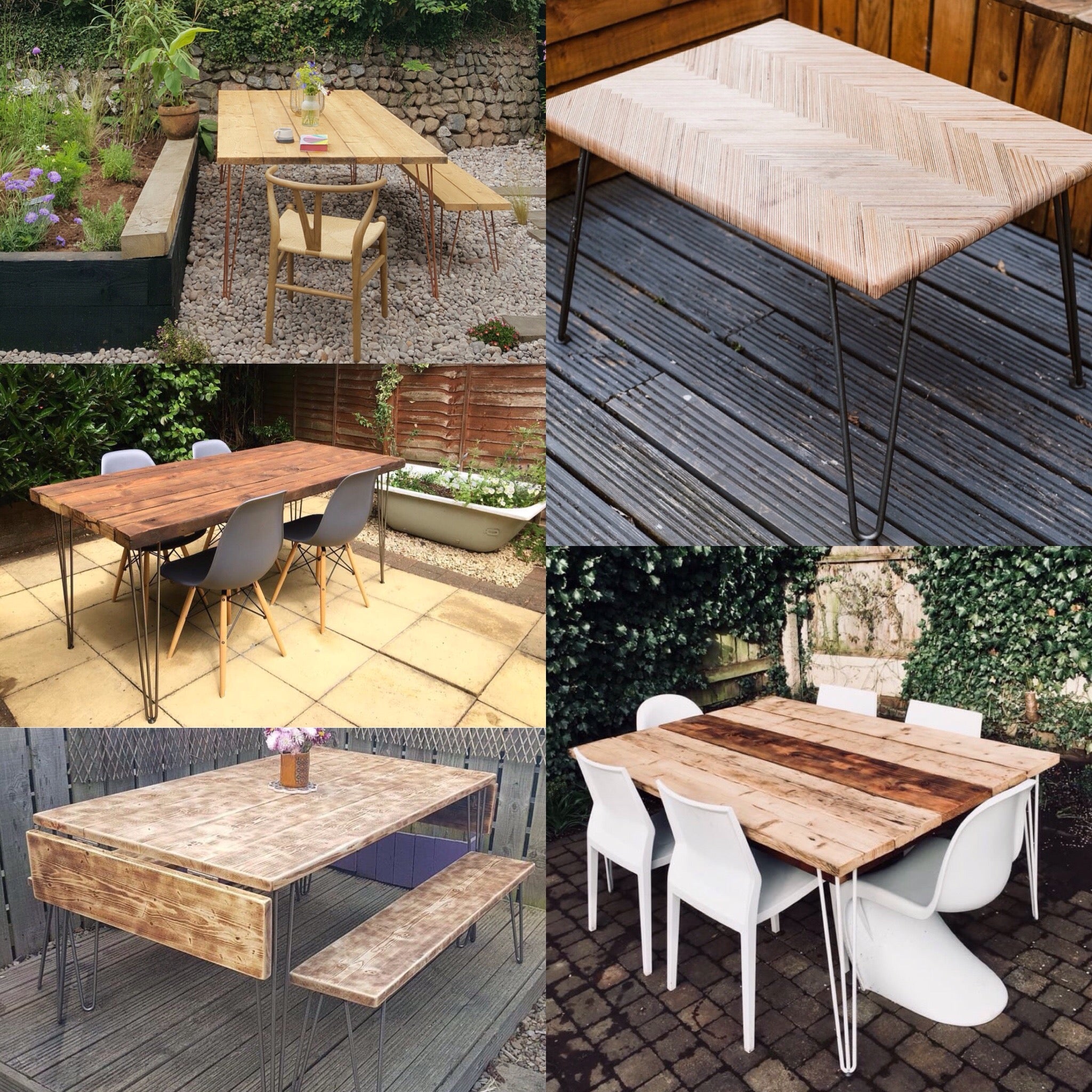 Summer DIY inspiration: 5 garden tables with hairpin legs - The Hairpin Leg Co.