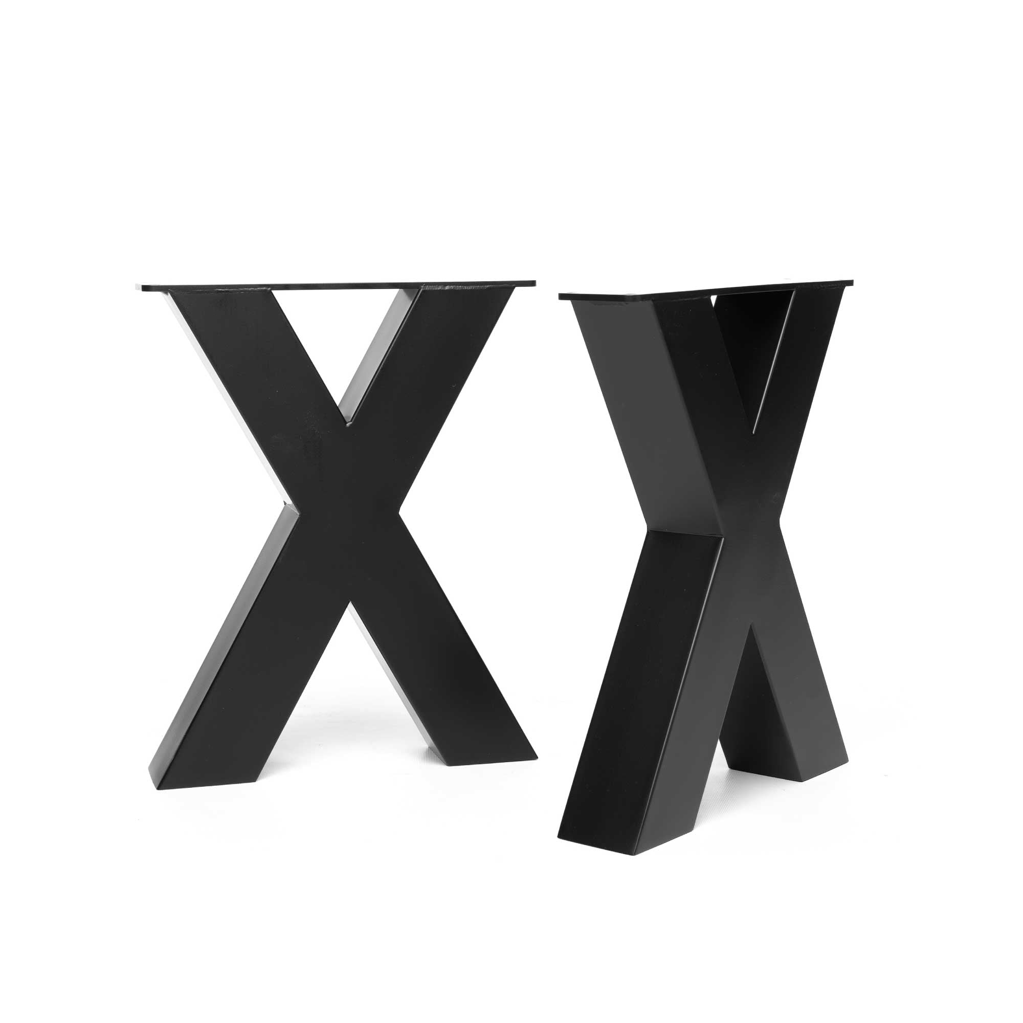 Chunky X-Frame Industrial Legs | 40cm Bench