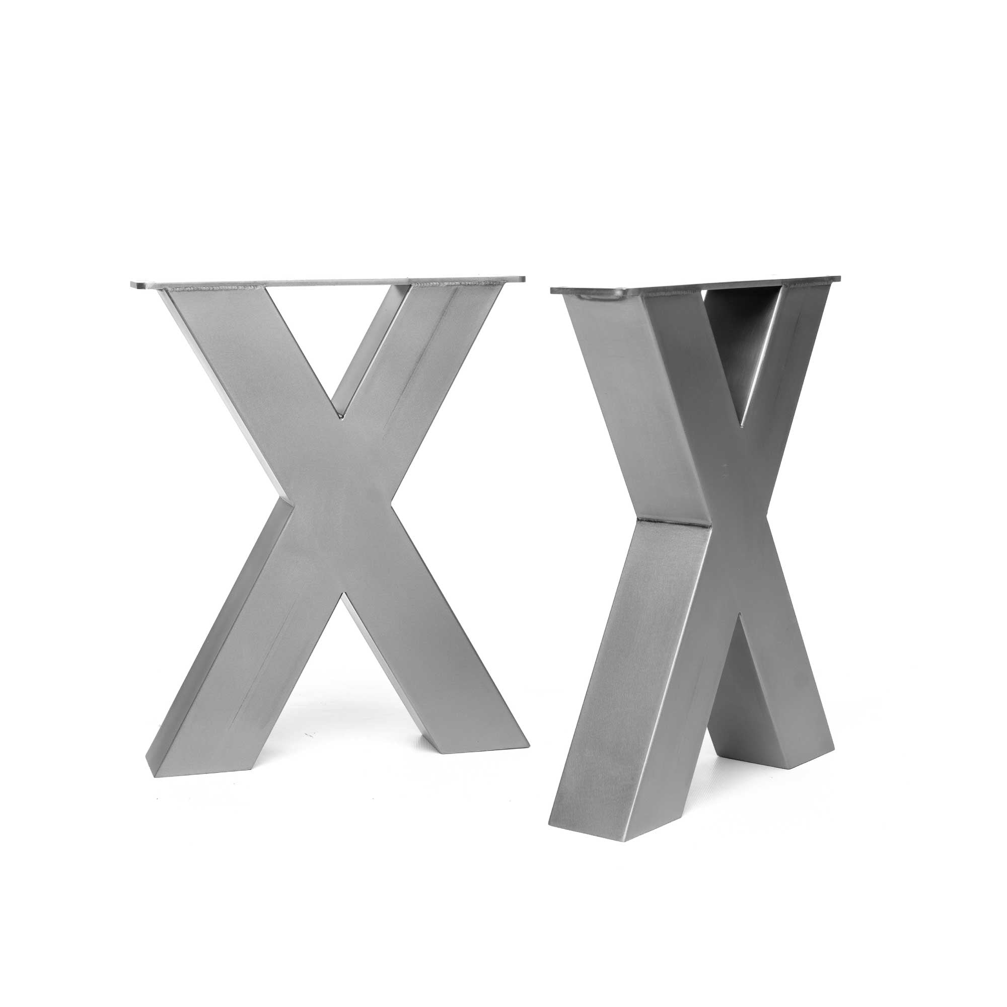 Chunky X-Frame Industrial Legs | 40cm Bench