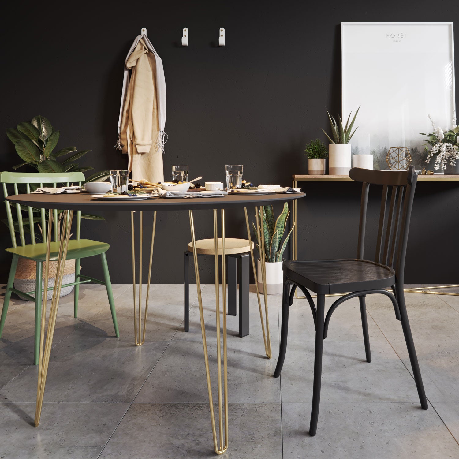 71cm Hairpin Legs - Desk & Dining Table