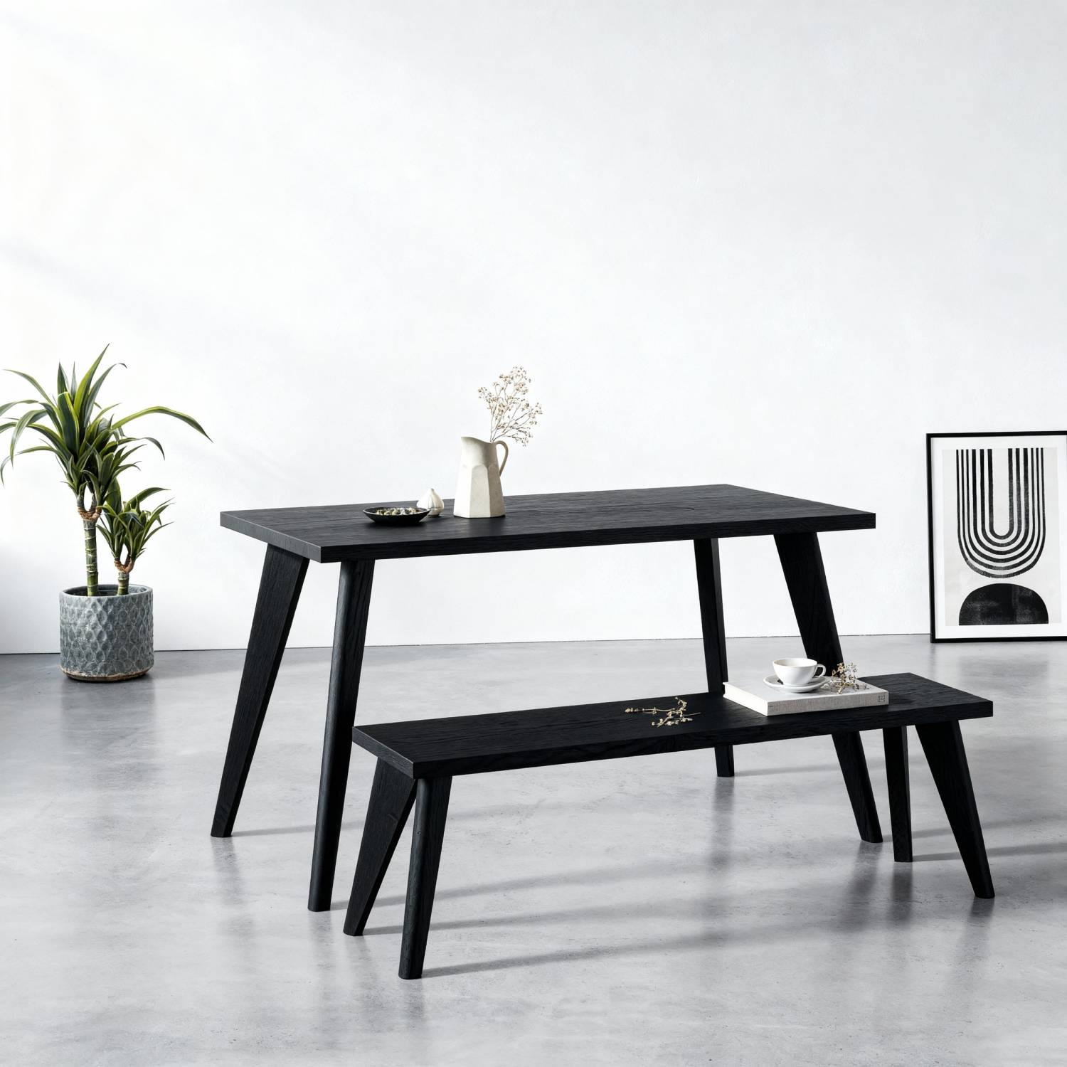 71cm Tapered Oak Table Legs