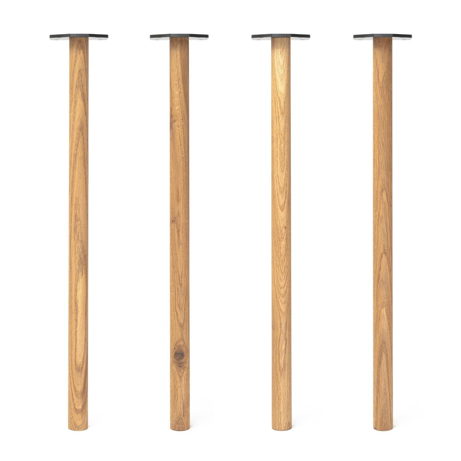 71cm Tapered Oak Table Legs