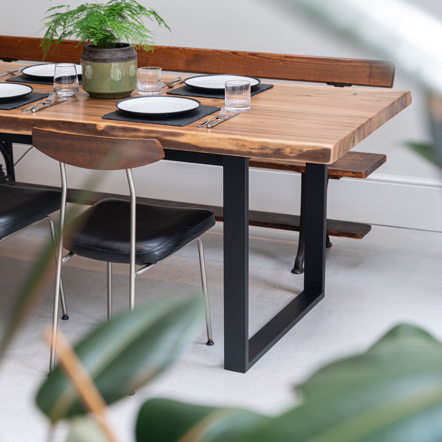 Walnut Live Edge Dining Table