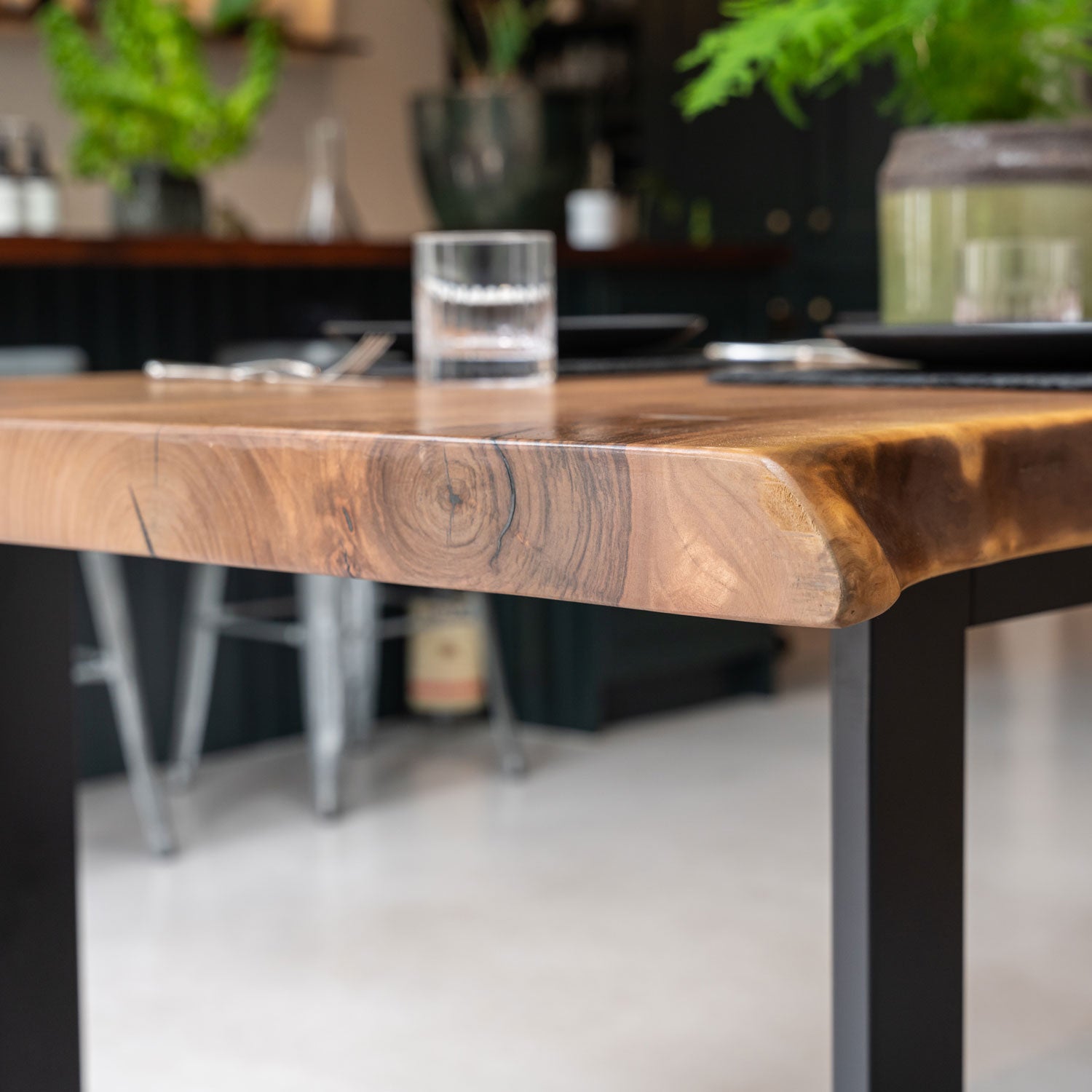 Walnut Live Edge Dining Table