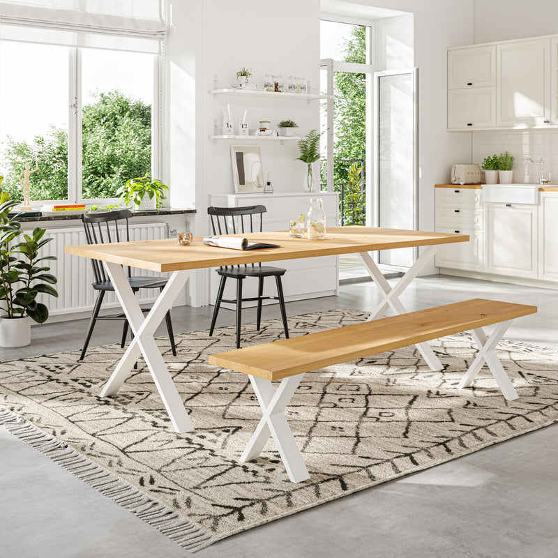 X-Frame Industrial legs | 71cm Table Wide