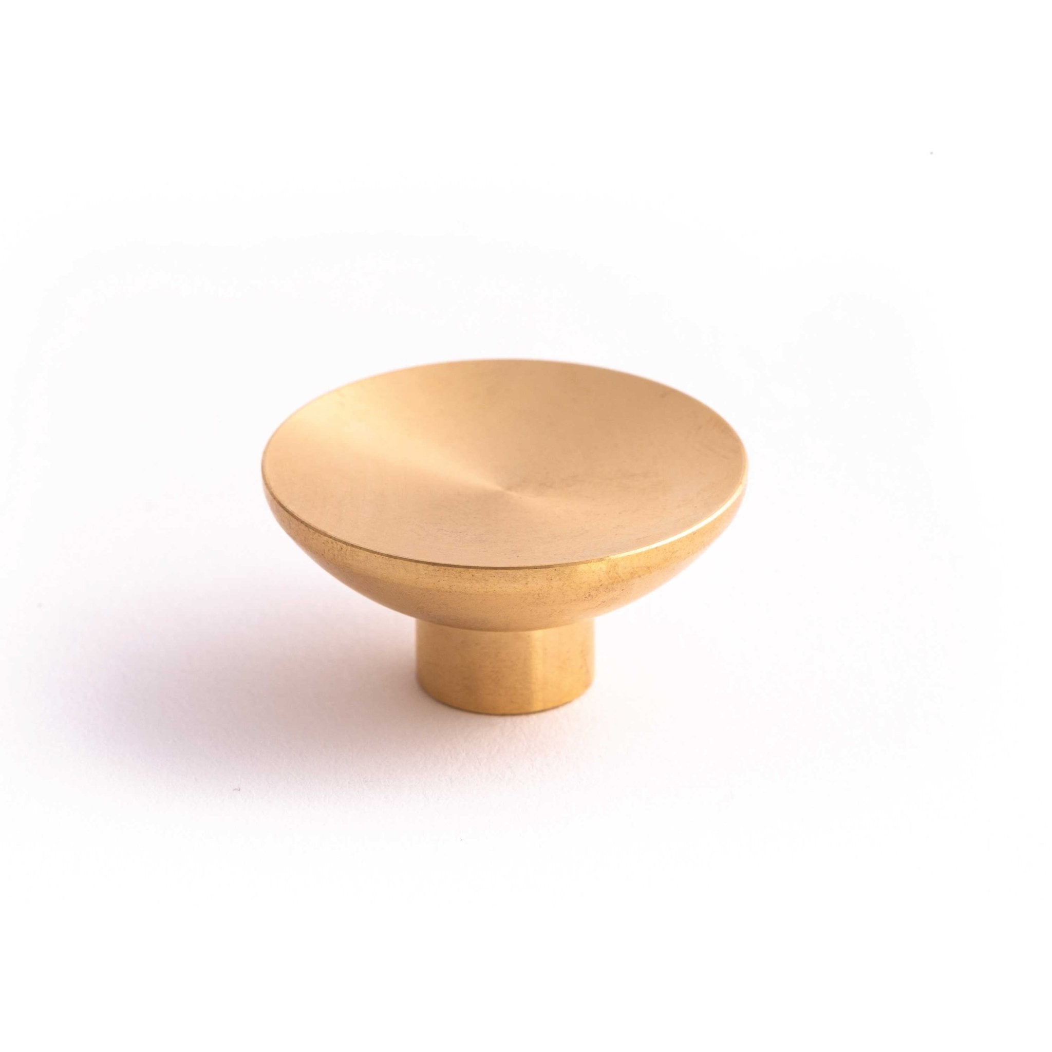 Bowl 40mm Knob-Brushed Brass--The Hairpin Leg Co.