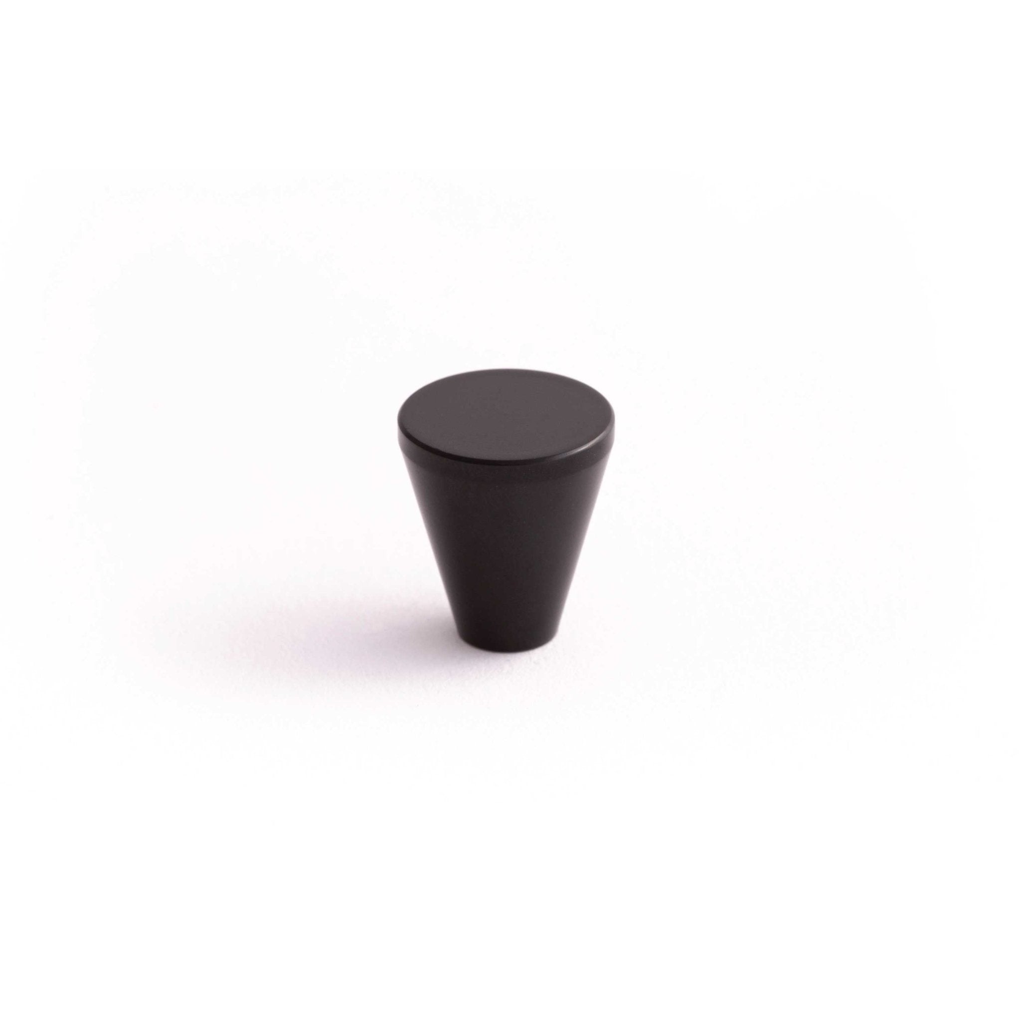 Conical 18mm Knob-Matt Black--The Hairpin Leg Co.