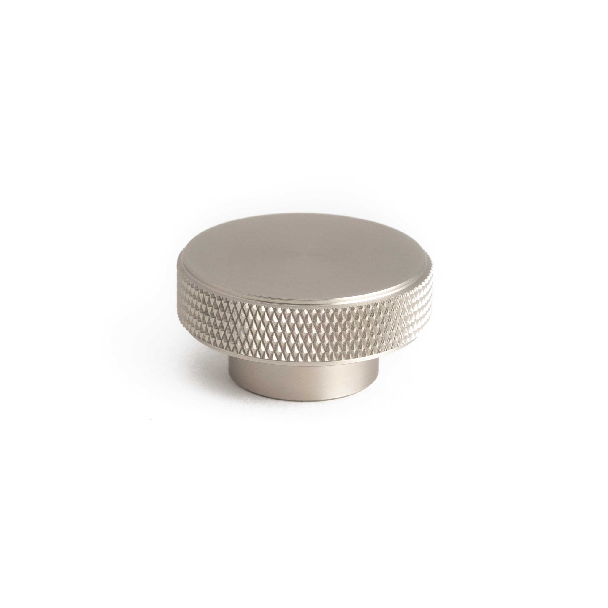 Knurl 40mm Knob-Industrial Nickel--The Hairpin Leg Co.