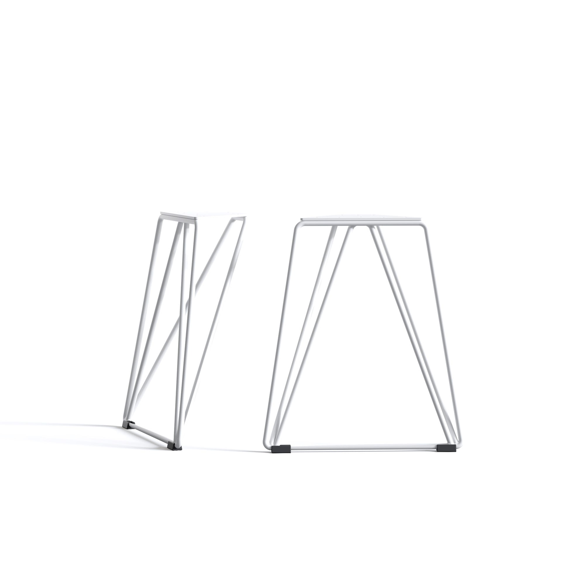 Wire Frame Legs-White-Bench (H40cm x W35cm)-The Hairpin Leg Co.