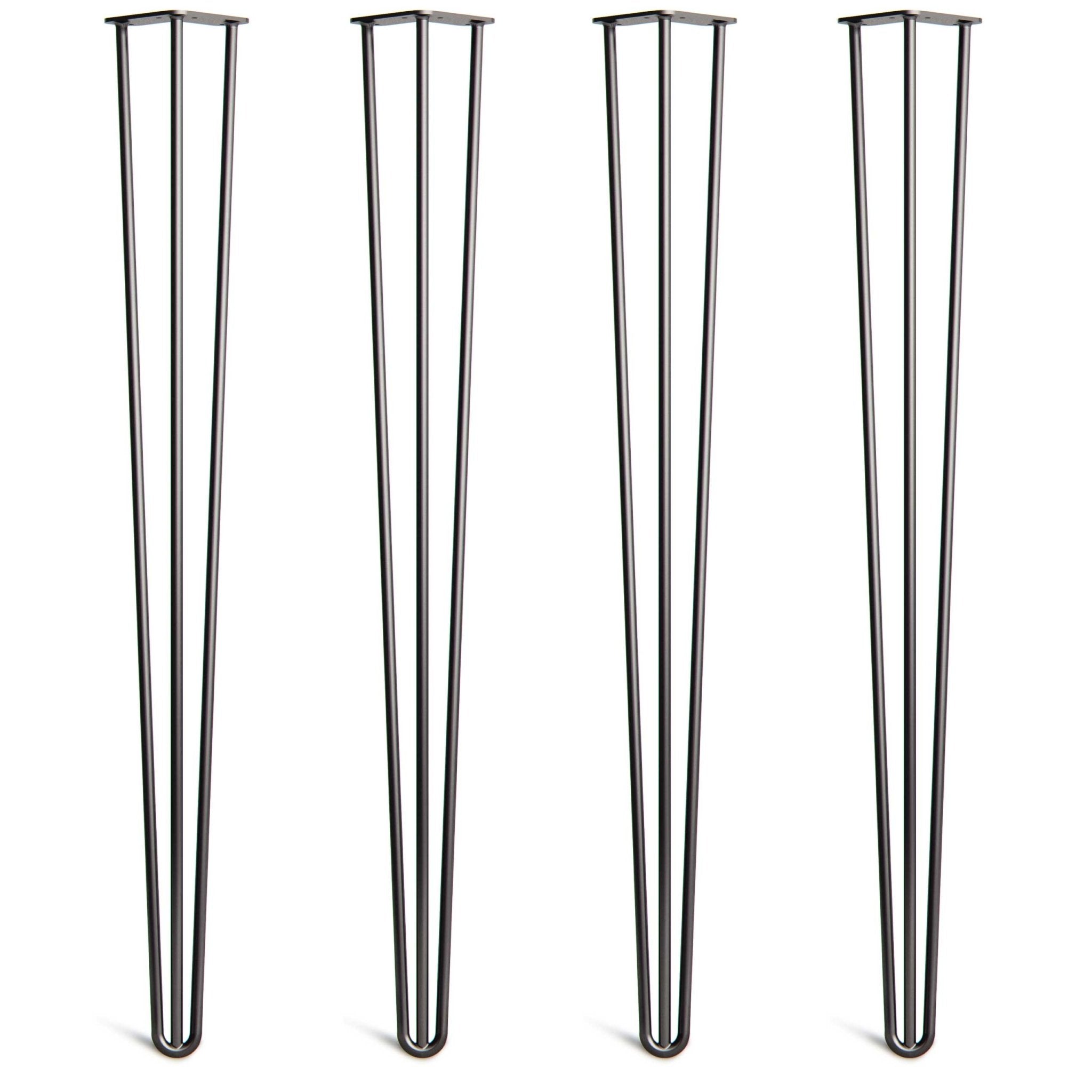 102cm Hairpin Legs - Bar-3 Rod-Black-The Hairpin Leg Co.